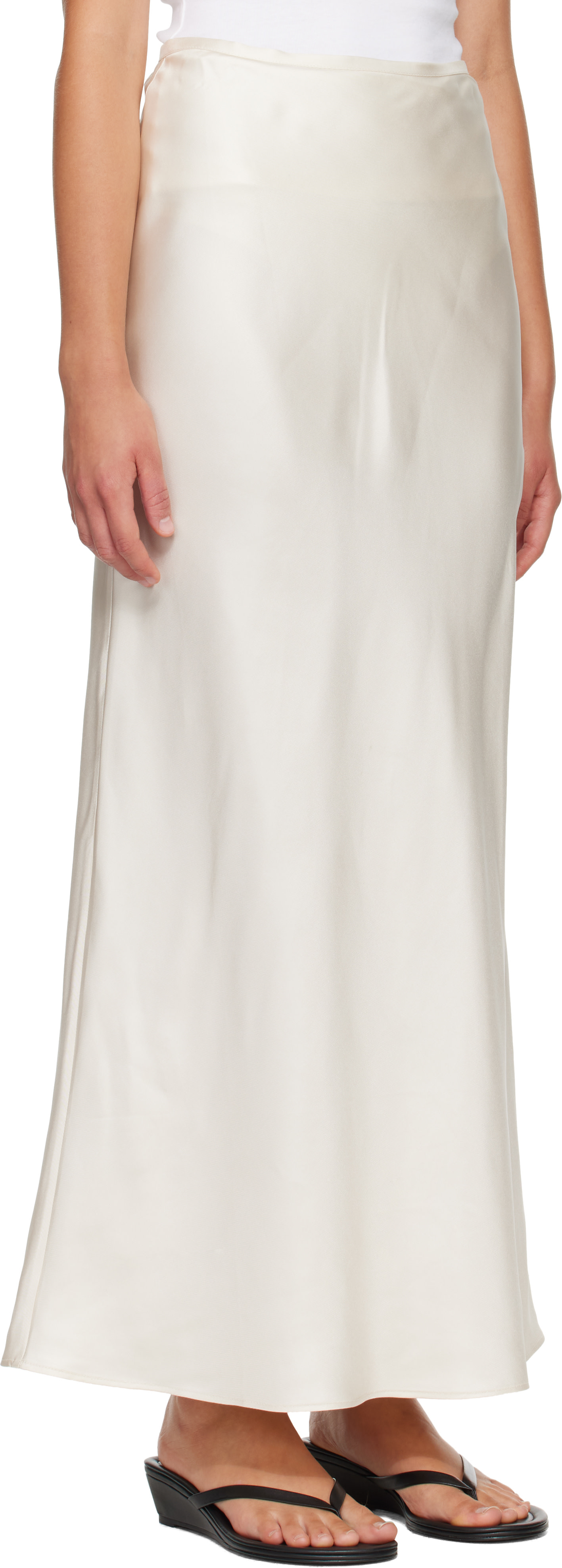 Loulou de Saison: Off-White ELI Silk Twill Maxi Skirt | SSENSE