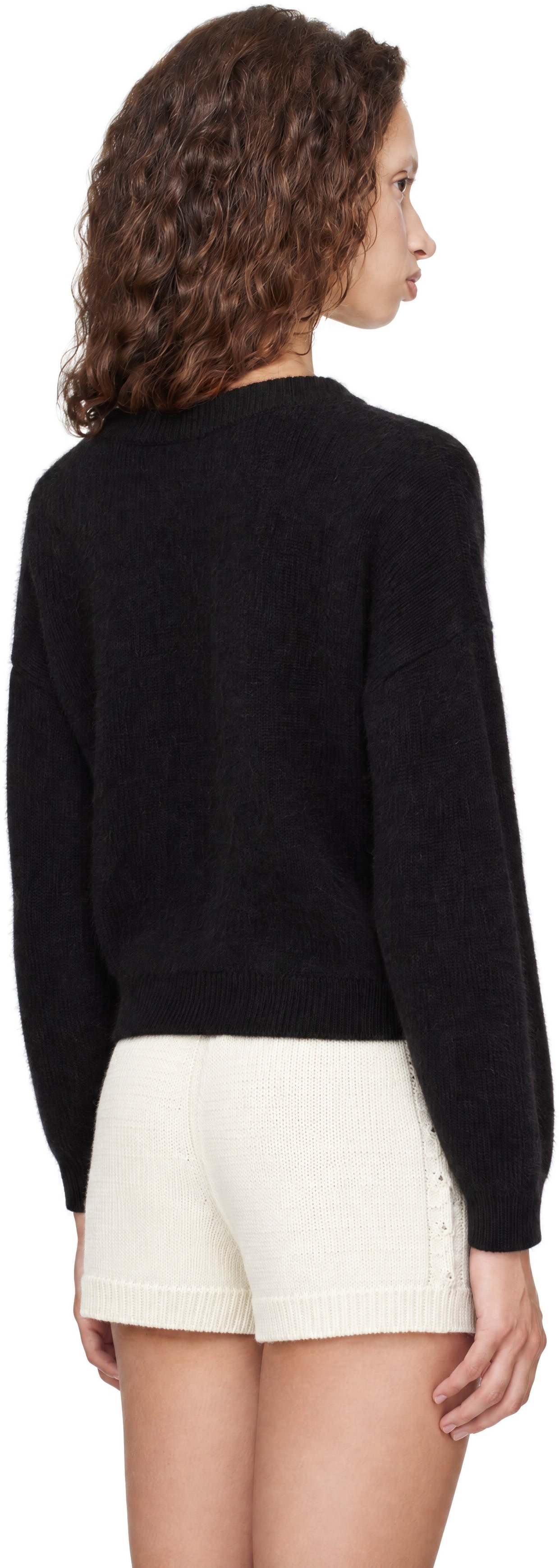 Loulou de Saison - Pull TRISTAN LDS noir en yak