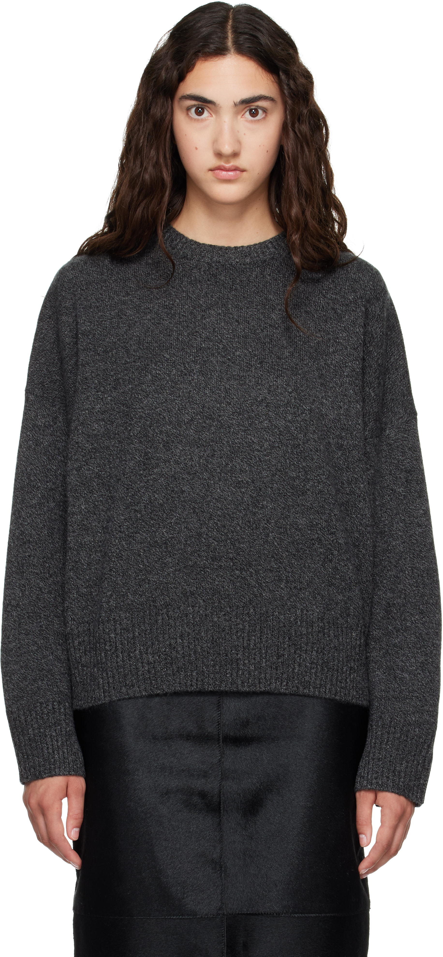Loulou de Saison - Pull ANTON gris en cachemire