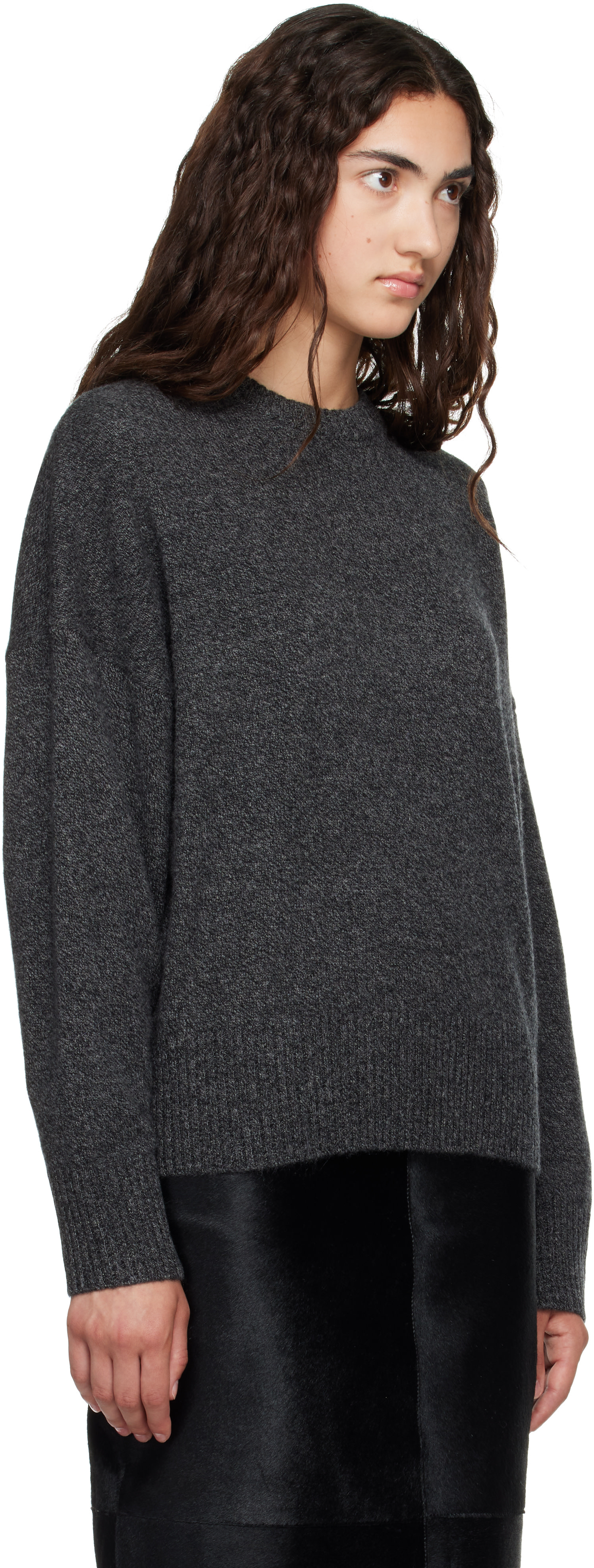 Loulou de Saison - Pull ANTON gris en cachemire