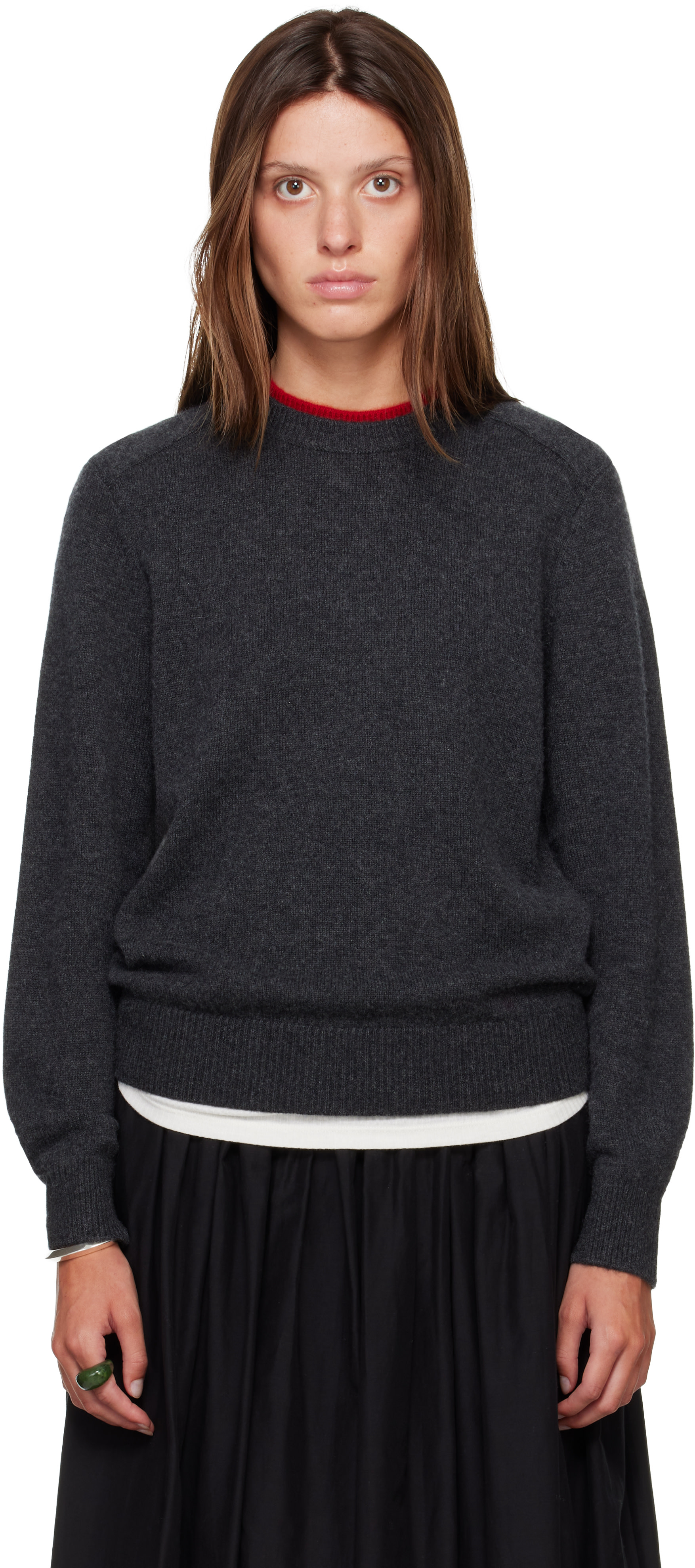 Loulou de Saison - Pull OTIS gris en cachemire