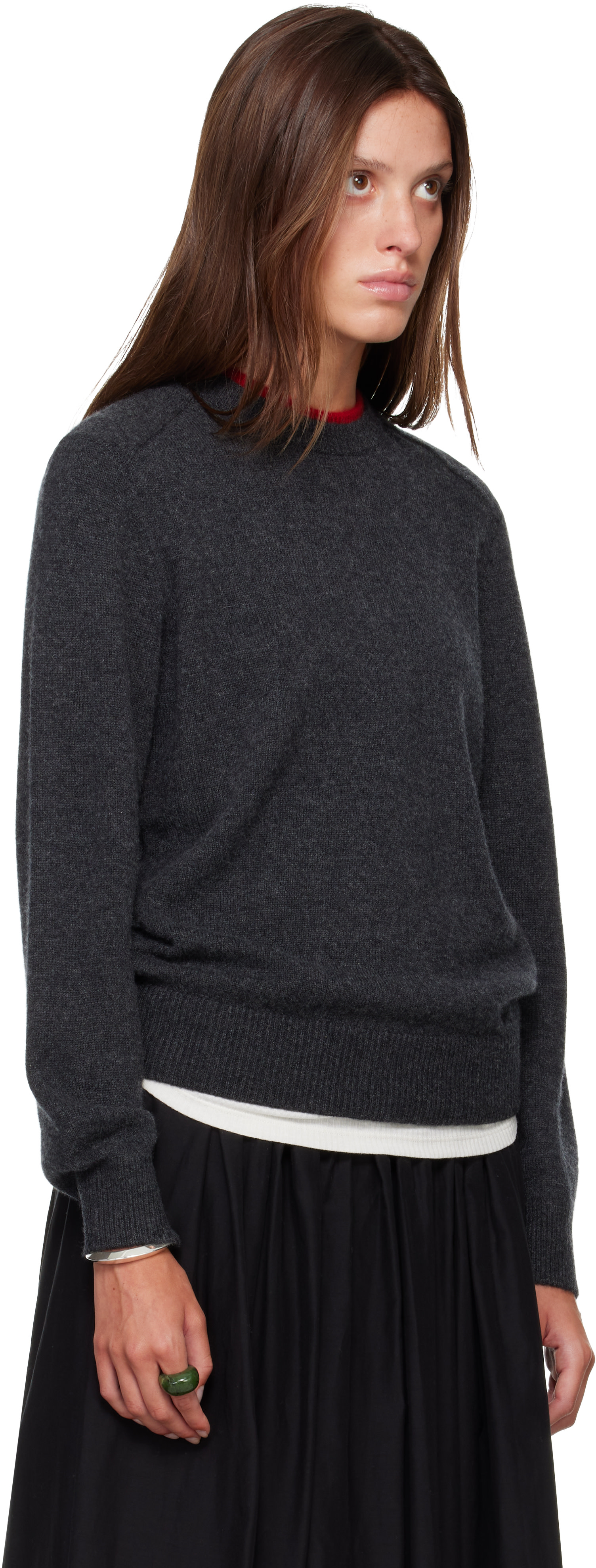 Loulou de Saison - Pull OTIS gris en cachemire