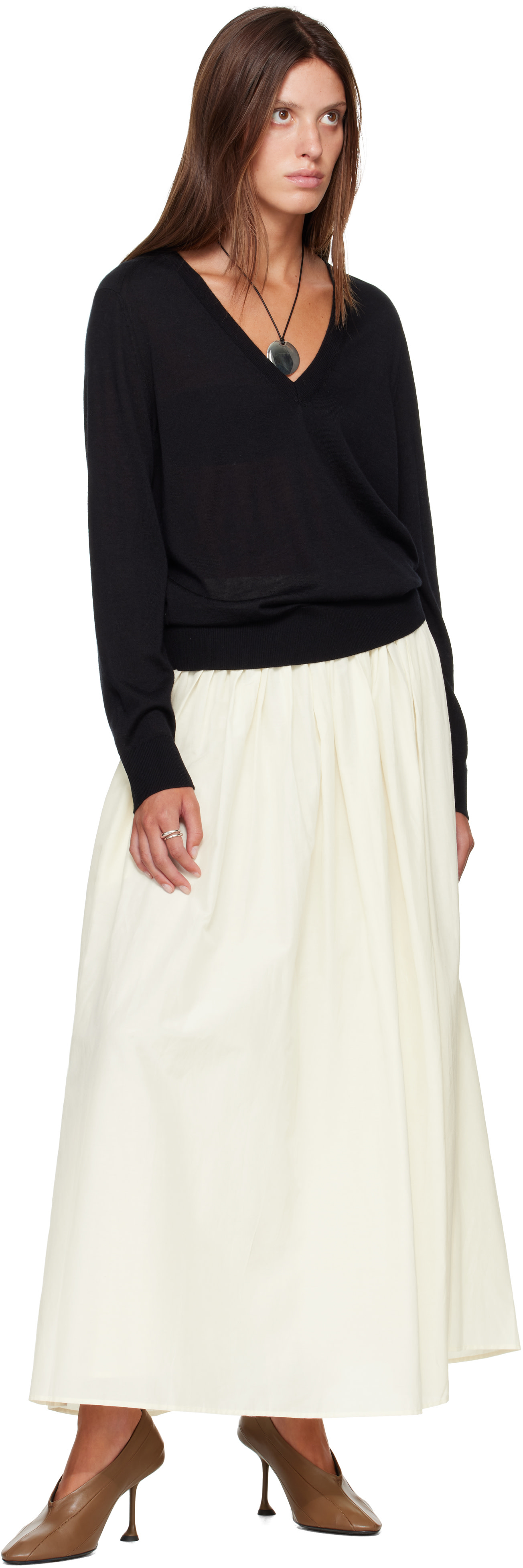 Loulou de Saison - Pull JULIO LDS noir en cachemire