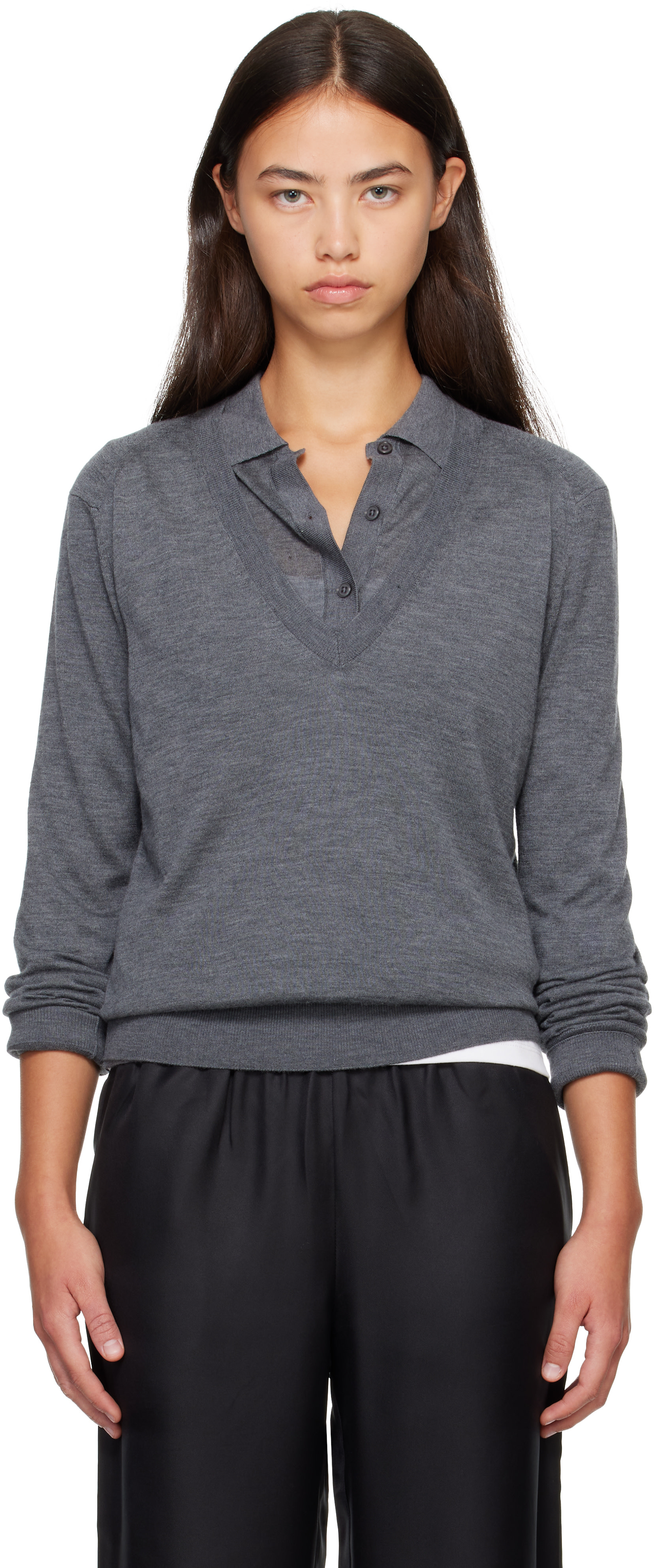 Loulou de Saison: Gray Julio LDS Sweater | SSENSE