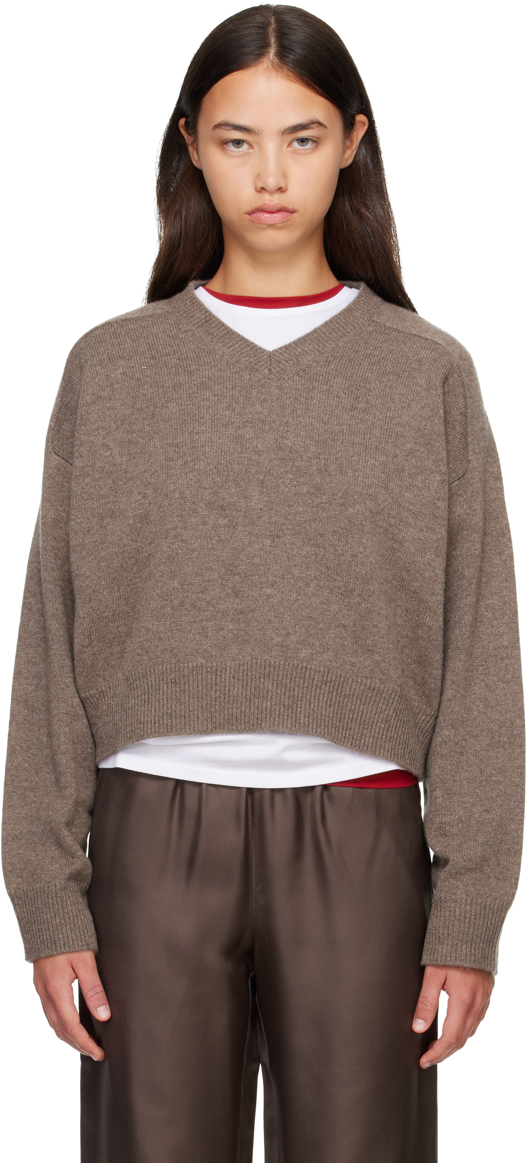 Loulou de Saison - Pull ANZOR LDS brun