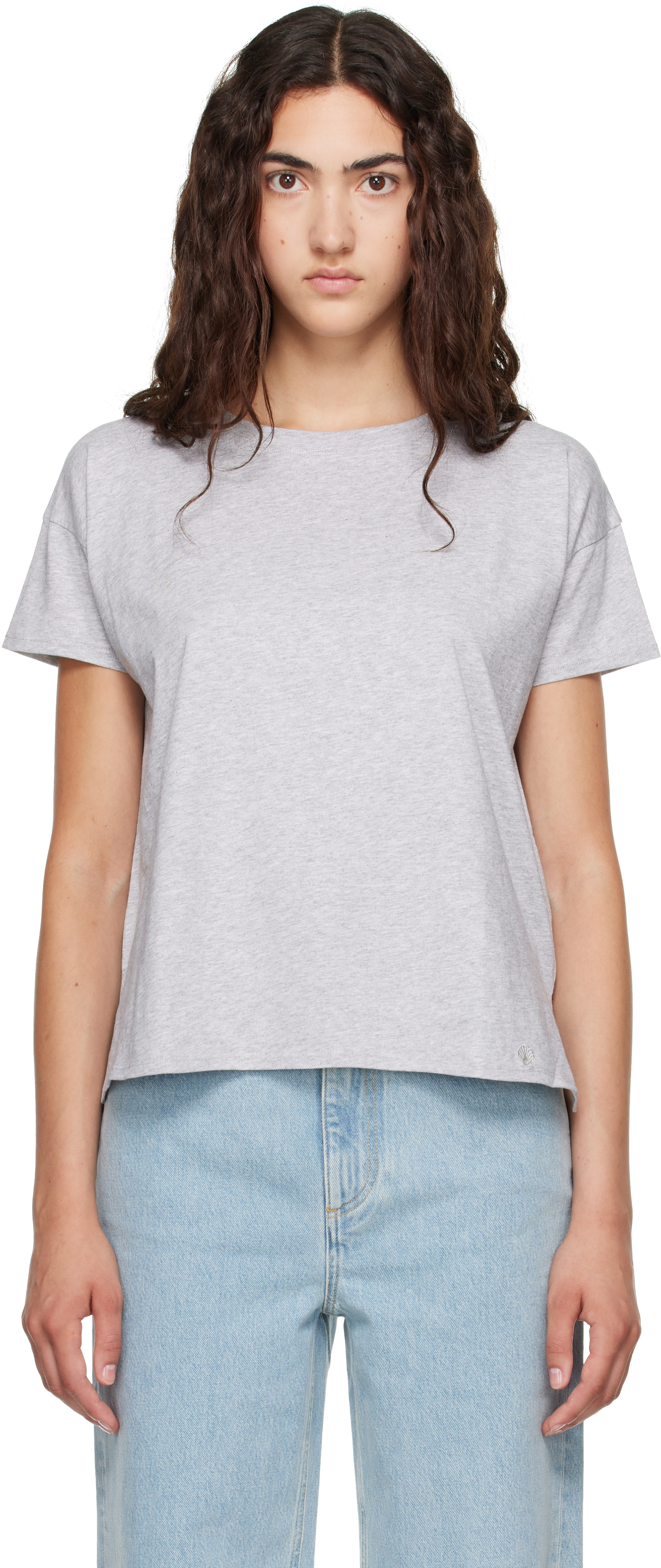 Loulou de Saison - T-shirt Basiluzzo gris
