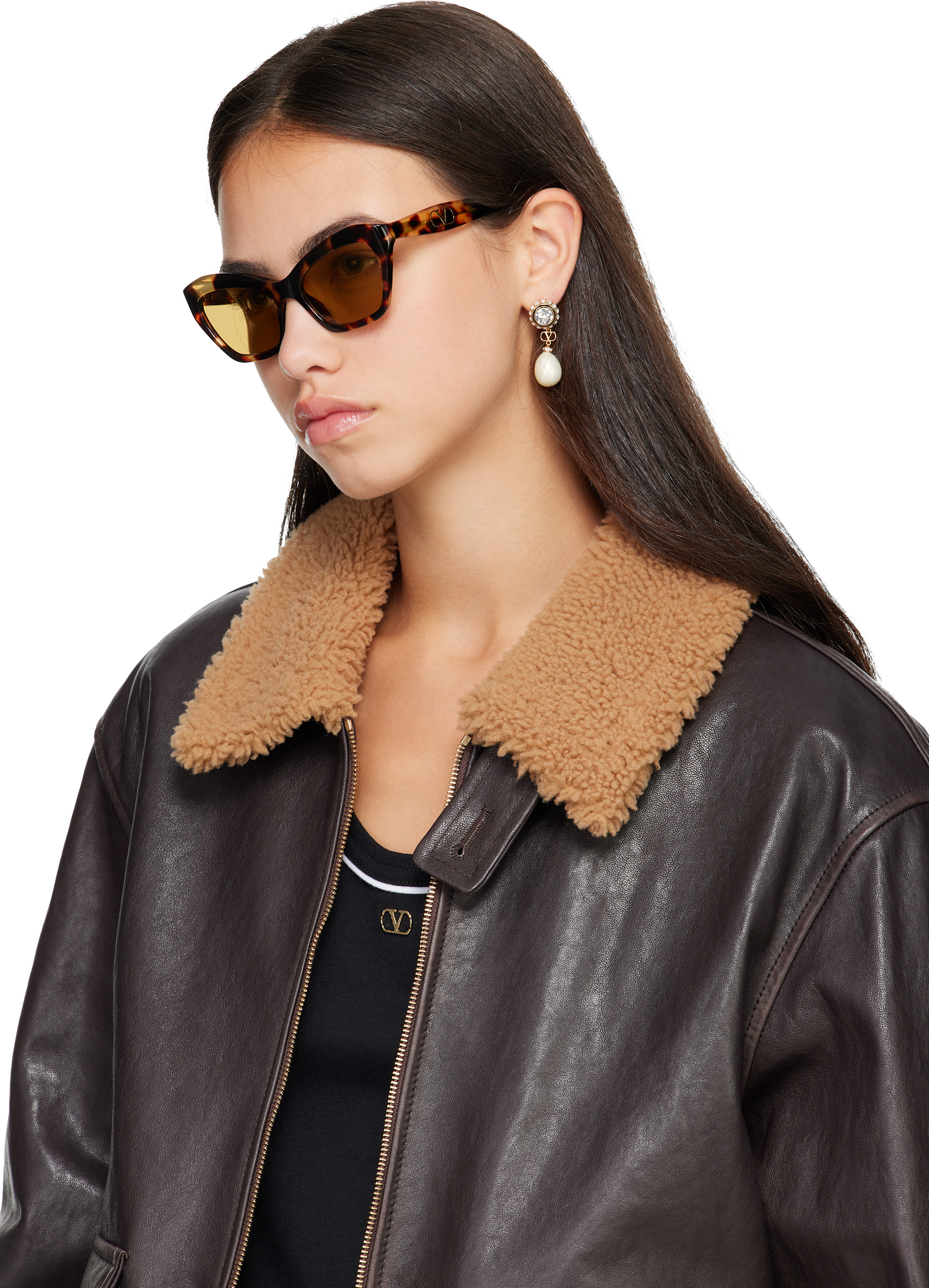 Valentino Cat Eye Sunglasses Valentino VIII VLS 102A Sunglasses - US main image 2
