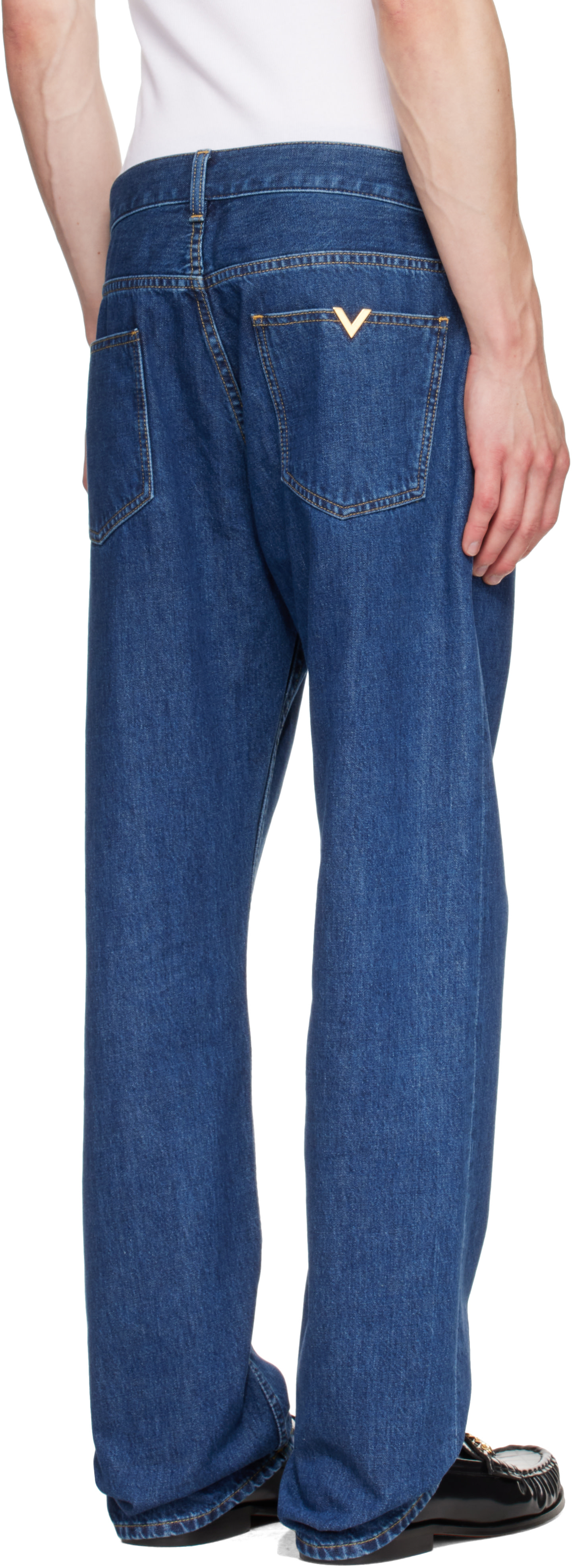 Valentino: Blue VGold Jeans | SSENSE