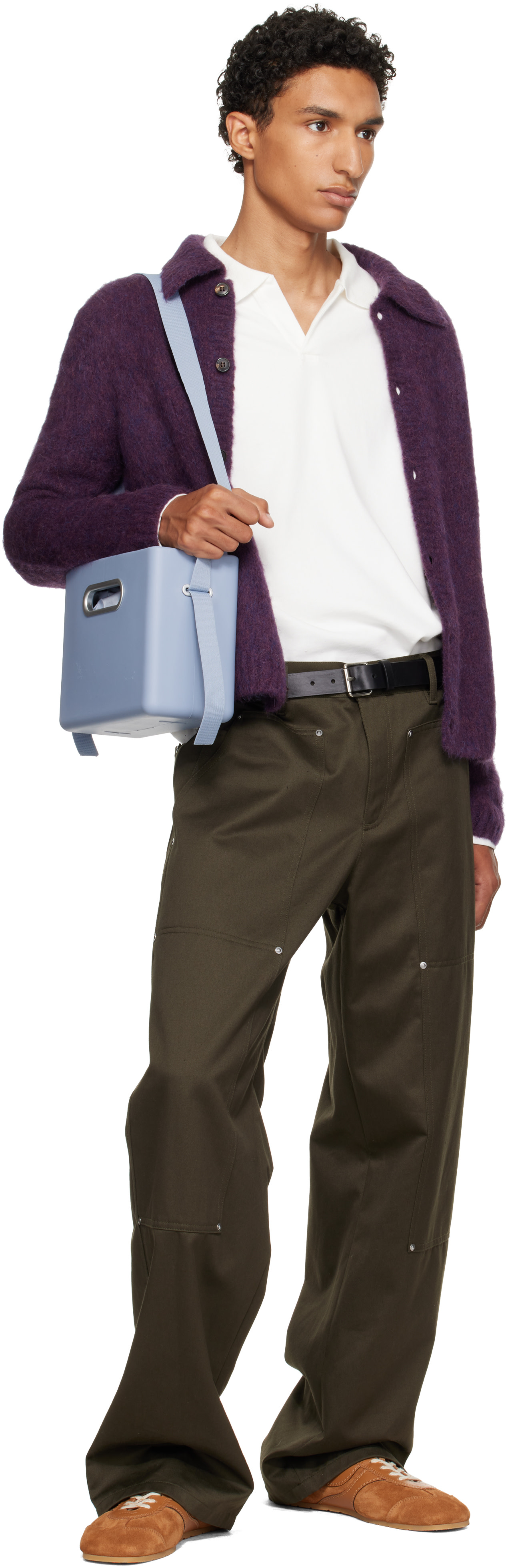 Parsel - Pochette cabas horizontal Clutch System bleu