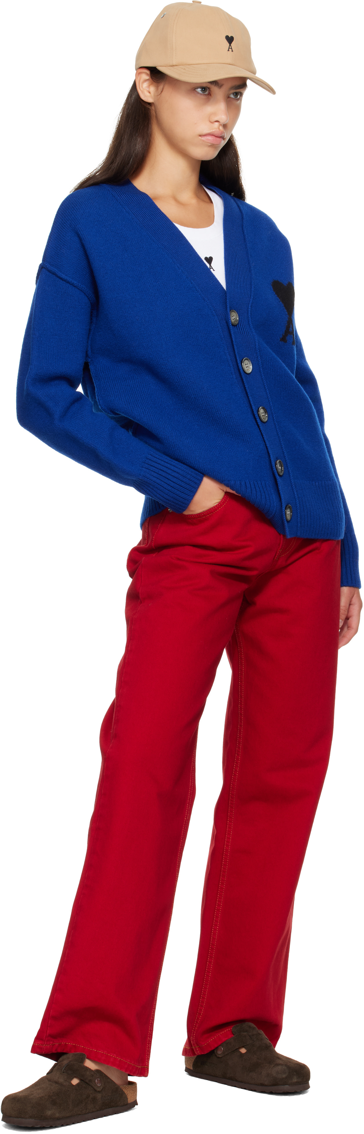 AMI Paris - Jean ample rouge