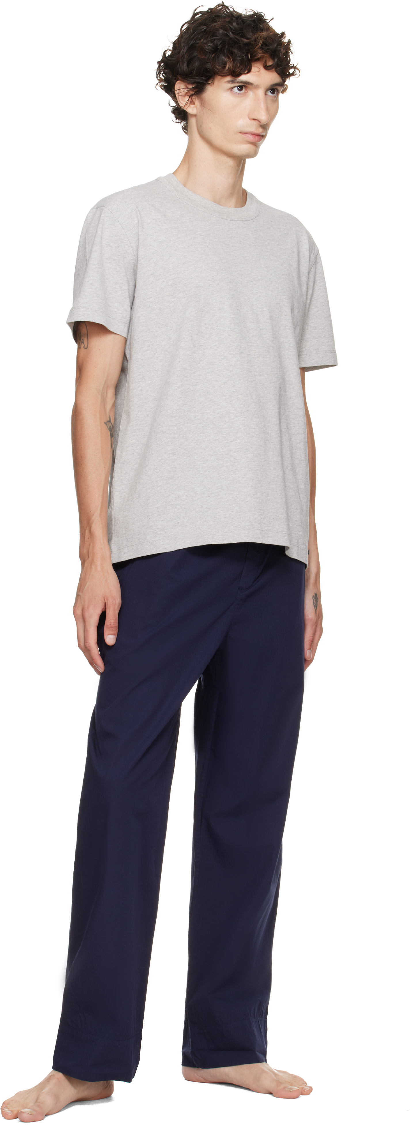 Tekla - グレー オーガニックコットン Tシャツ
