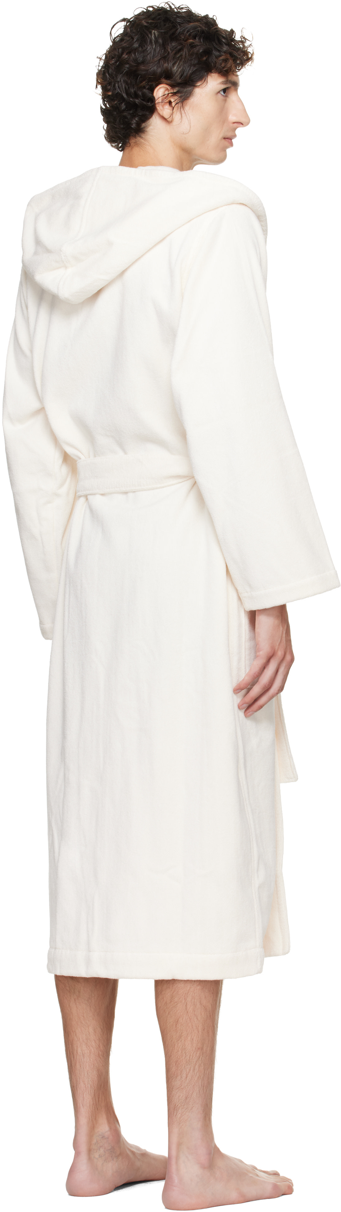 Tekla - Off-White Terry Hooded Bathrobe