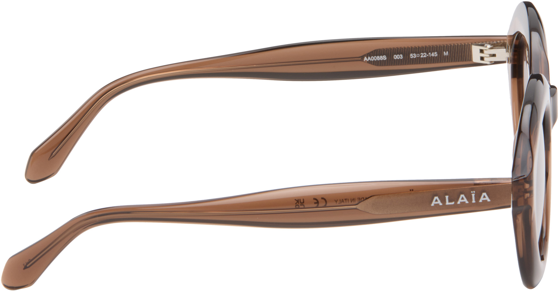 ALAÏA - Brown Round Sunglasses