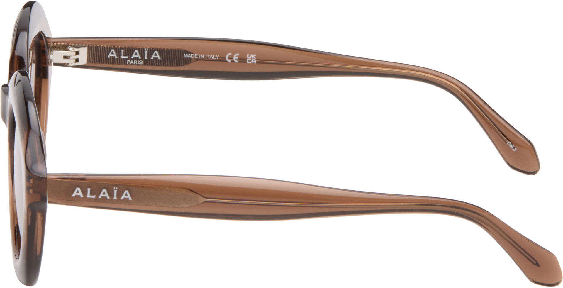 ALAÏA - Brown Round Sunglasses