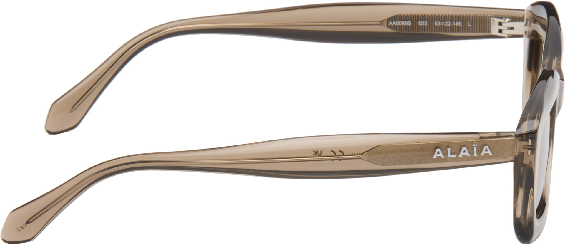 ALAÏA - Brown Rectangular Sunglasses