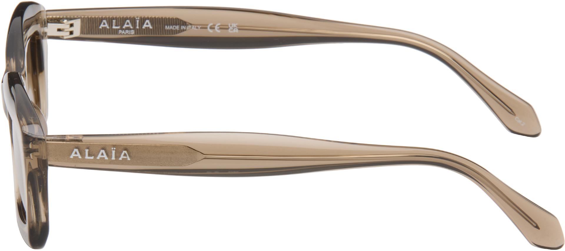 ALAÏA - Brown Rectangular Sunglasses