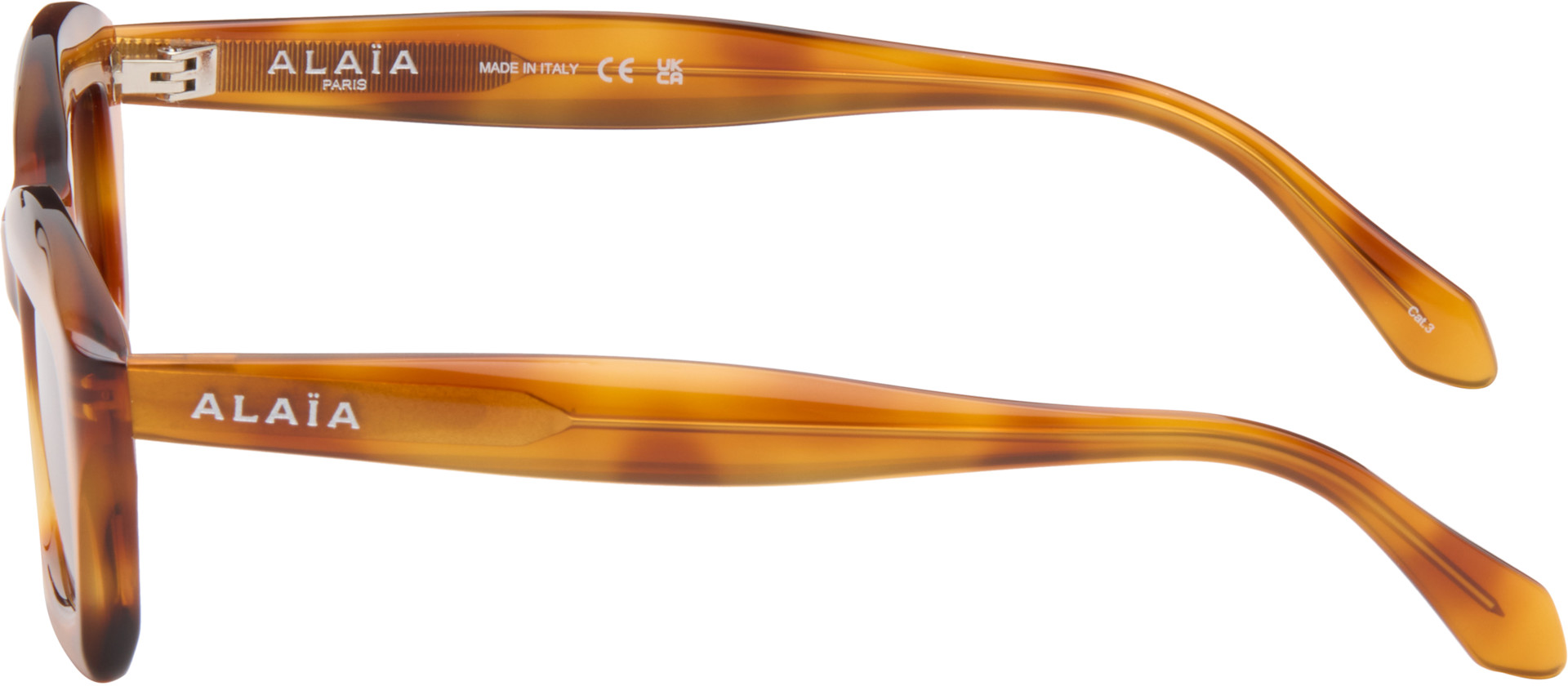 ALAÏA - Brown Rectangular Sunglasses