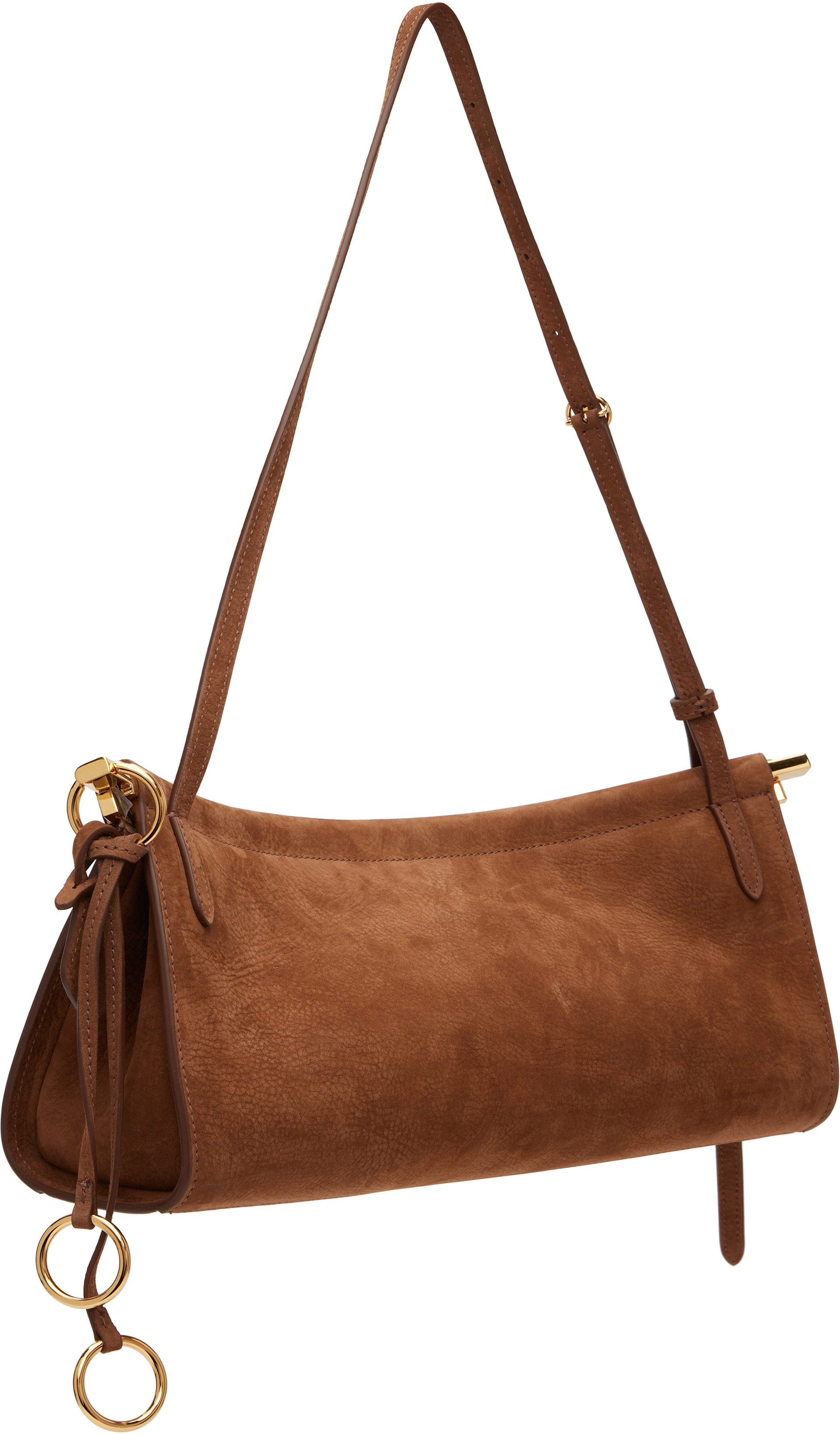 ALAÏA - Moyen sac horizontal 'Le Click' brun