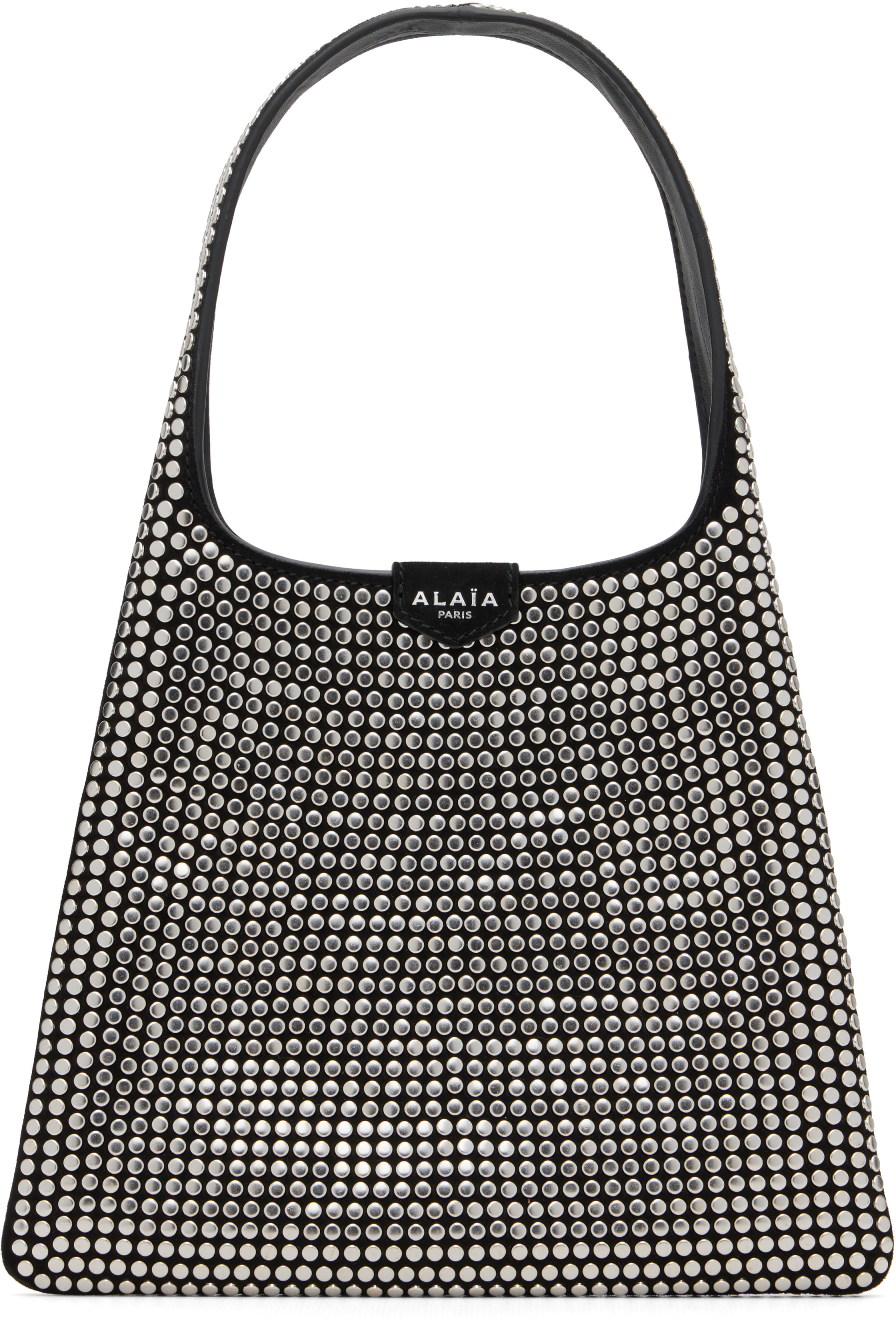 ALAÏA - Sac à main noir à clous