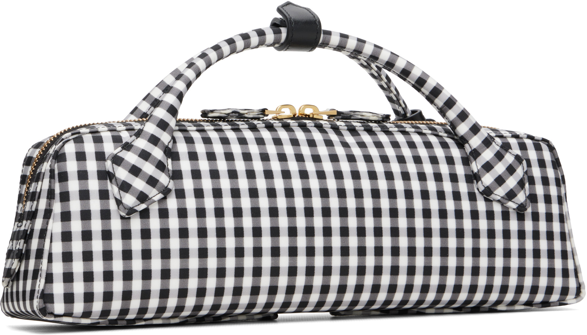 ALAÏA - Petite pochette Teckel noir et blanc