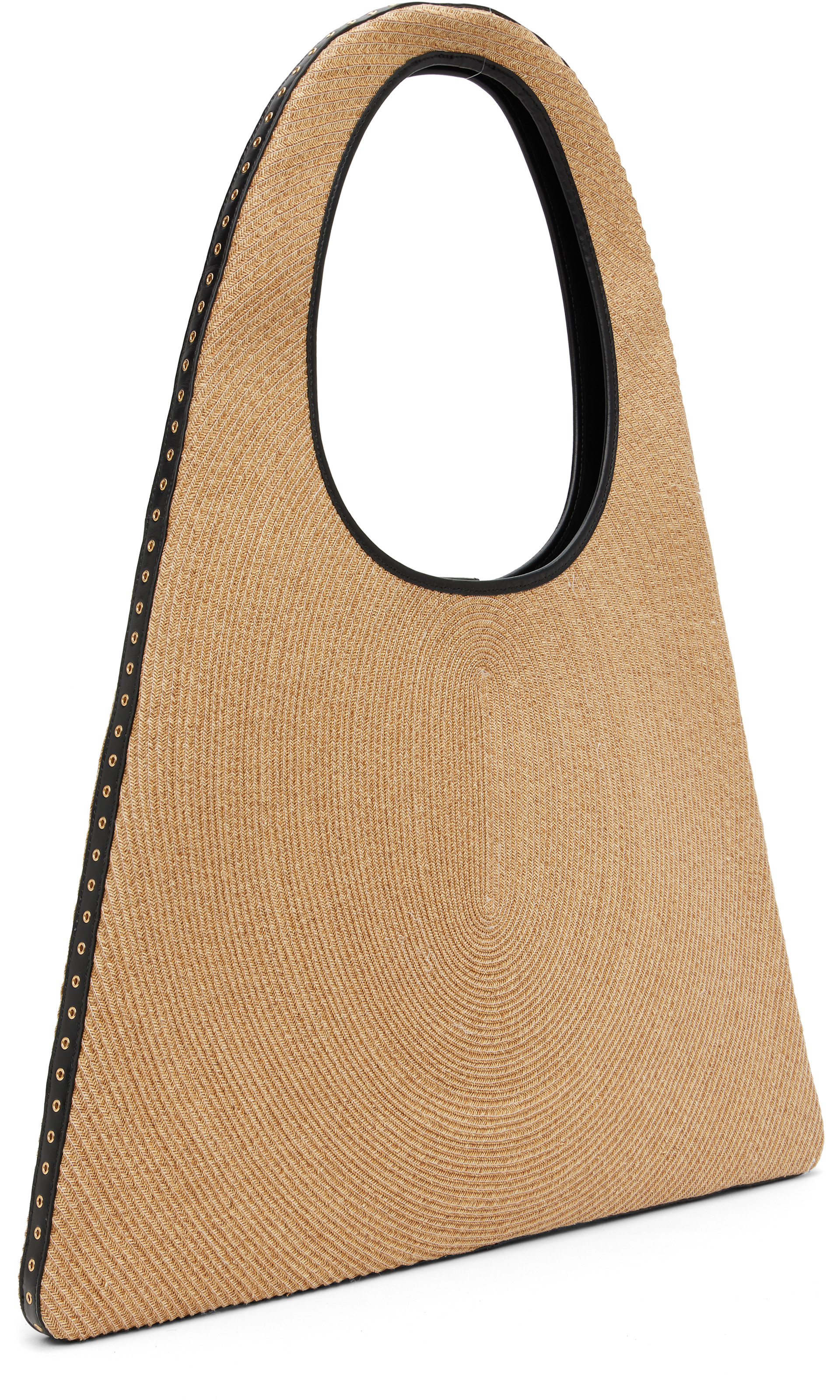 ALAÏA - Cabas beige en papier paille