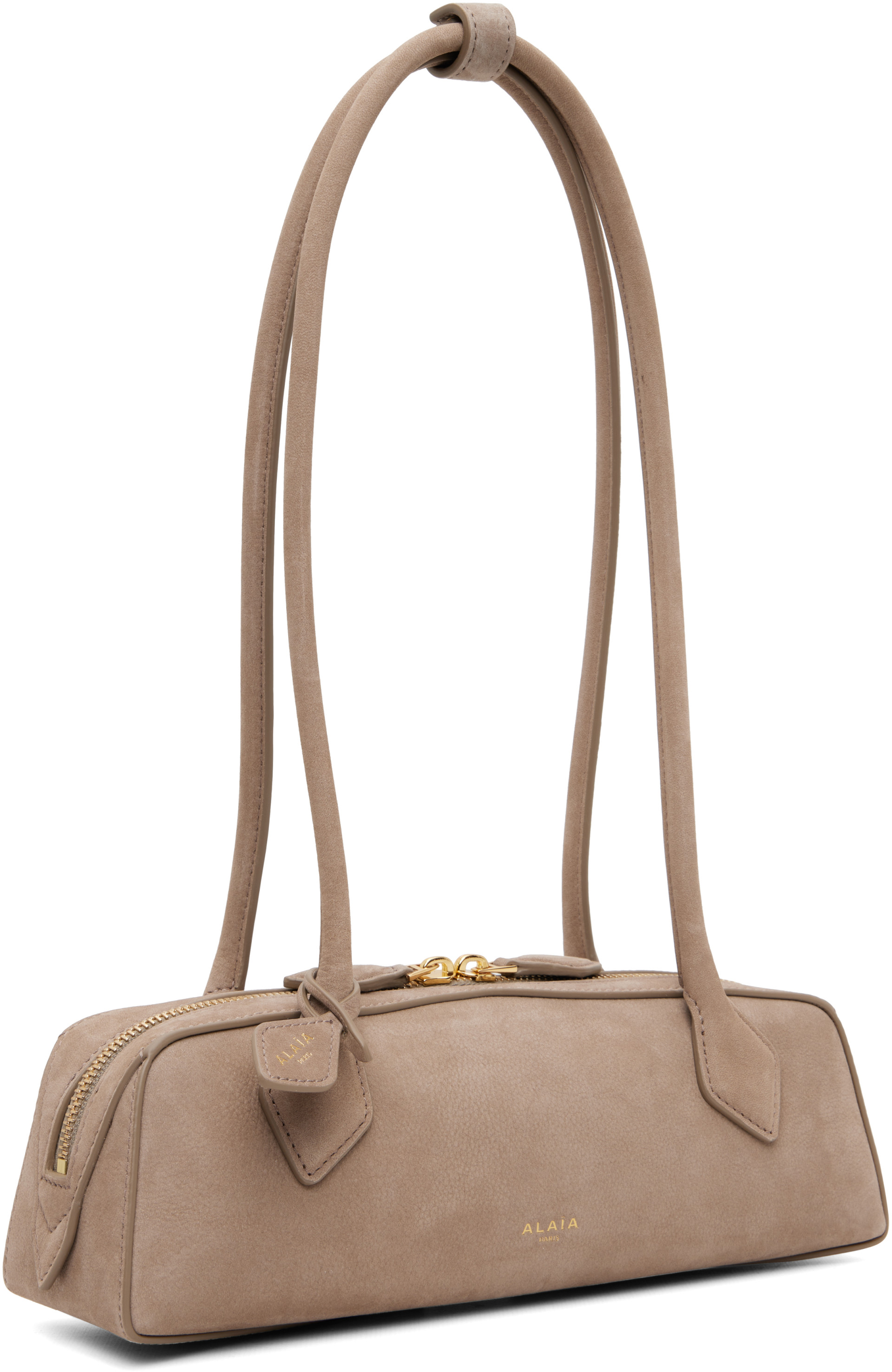 ALAÏA - Petit sac 'Le teckel' taupe