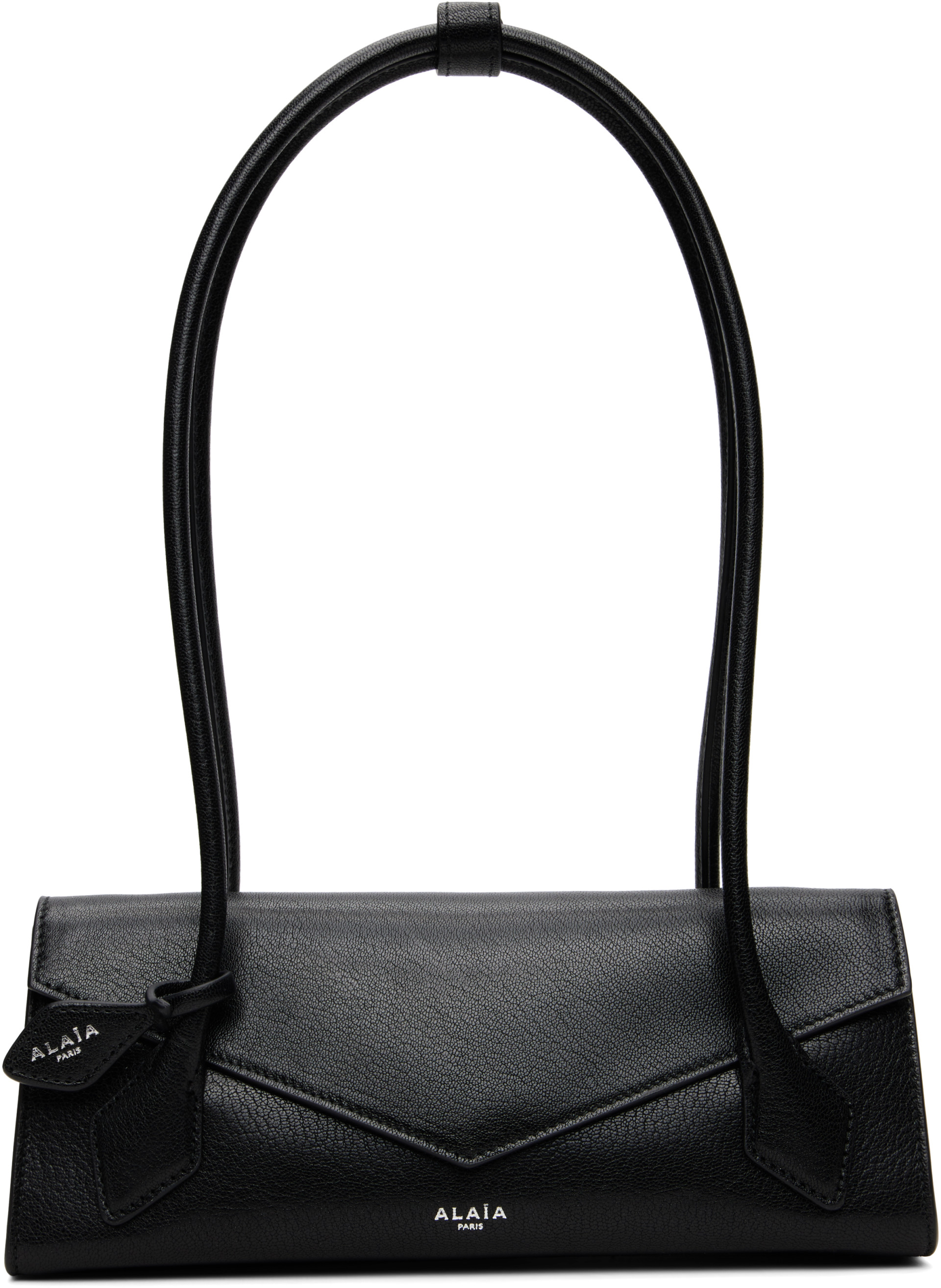 ALAÏA - Petit sac 'Le teckel' brun à rabat