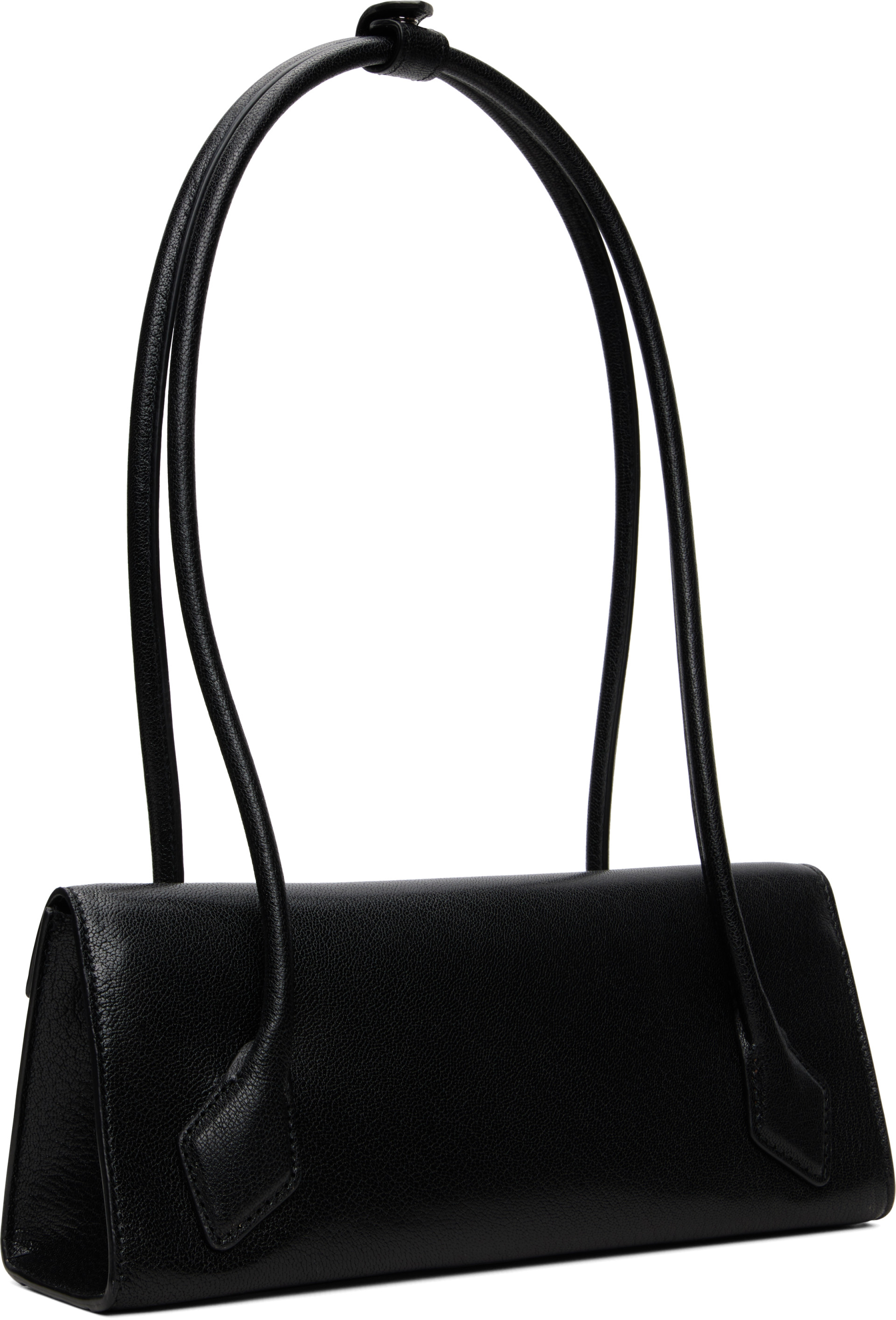 ALAÏA - Petit sac 'Le teckel' brun à rabat