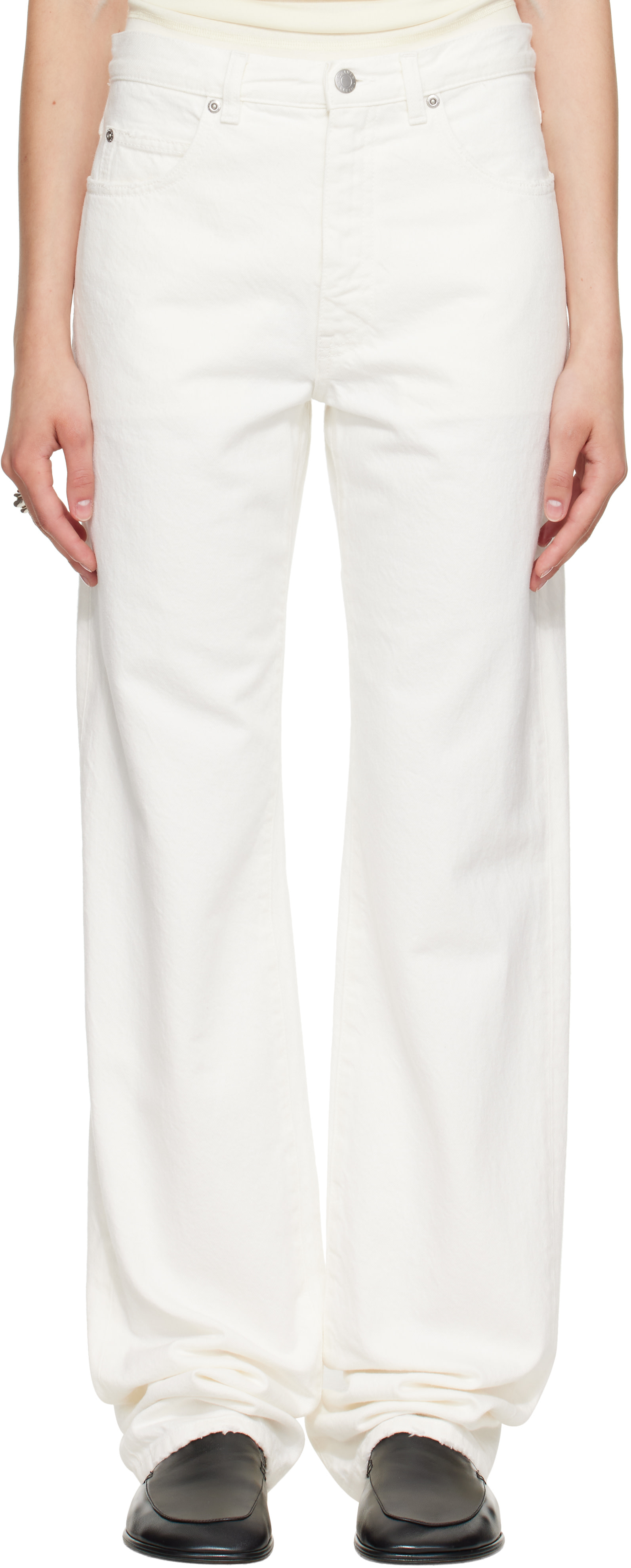 Calvin Klein Collection - Jean 06 blanc