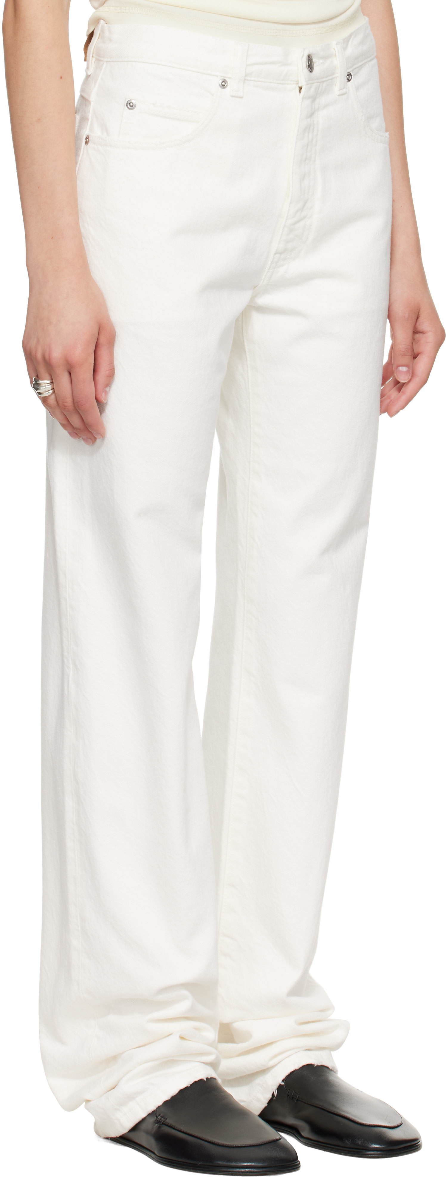 Calvin Klein Collection - Jean 06 blanc