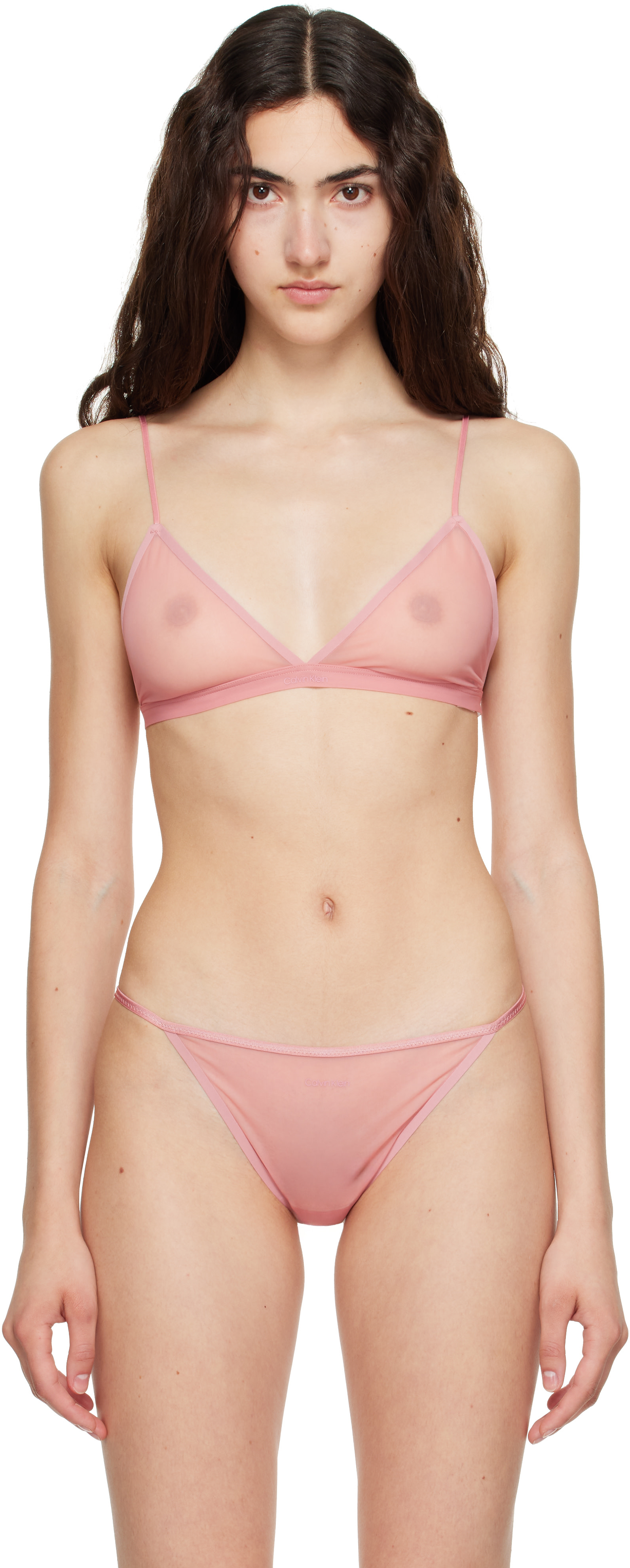 Calvin Klein Collection - Pink Ruby Triangle Bralette