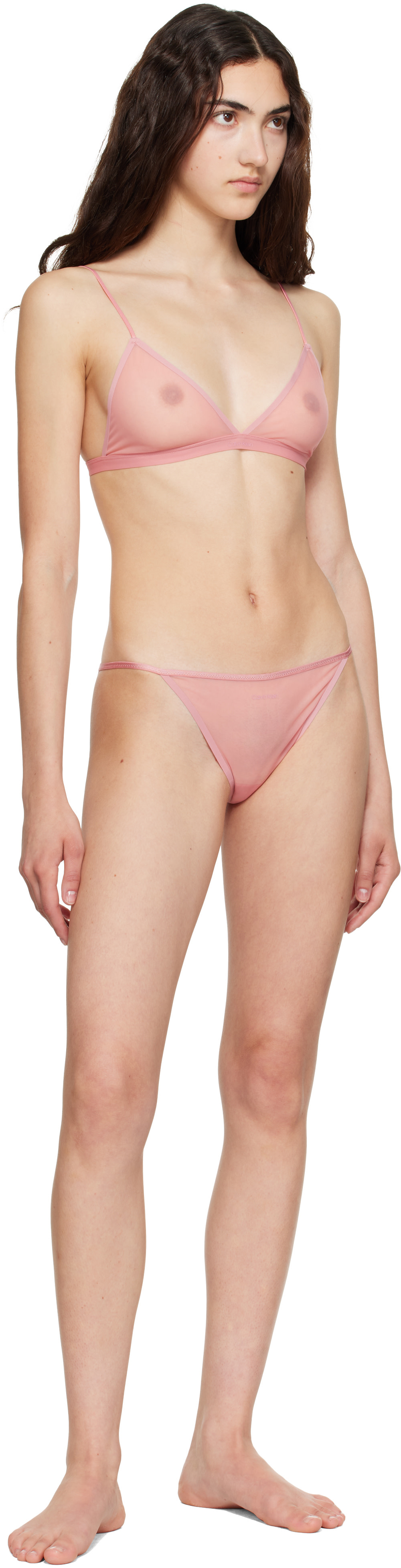 Calvin Klein Collection - Pink Ruby Triangle Bralette