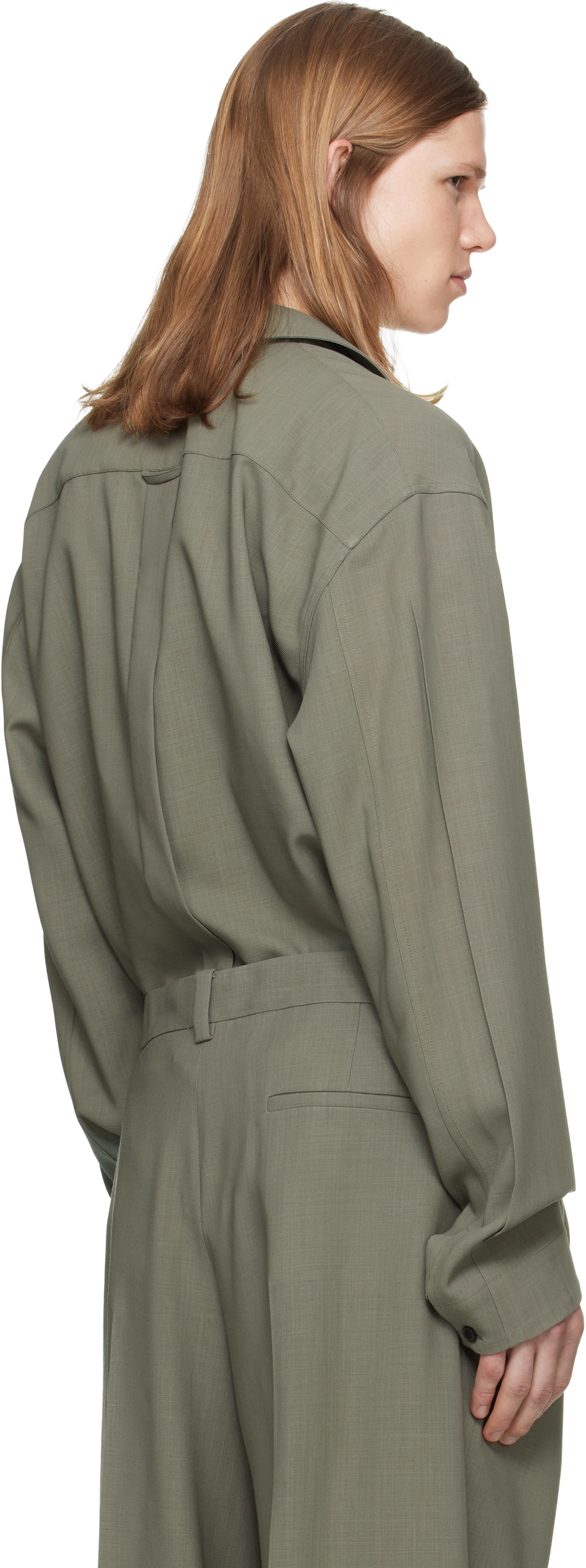 calvin klein sage green dress shirt Collection Taupe Atlas Button-Down AsoEbiBella
