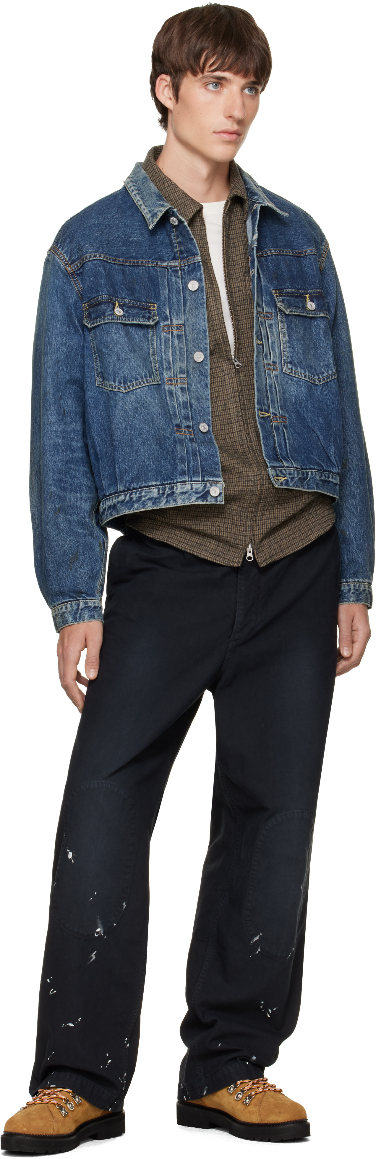 visvim - Blouson SS 101XX DMGD-1013 bleu