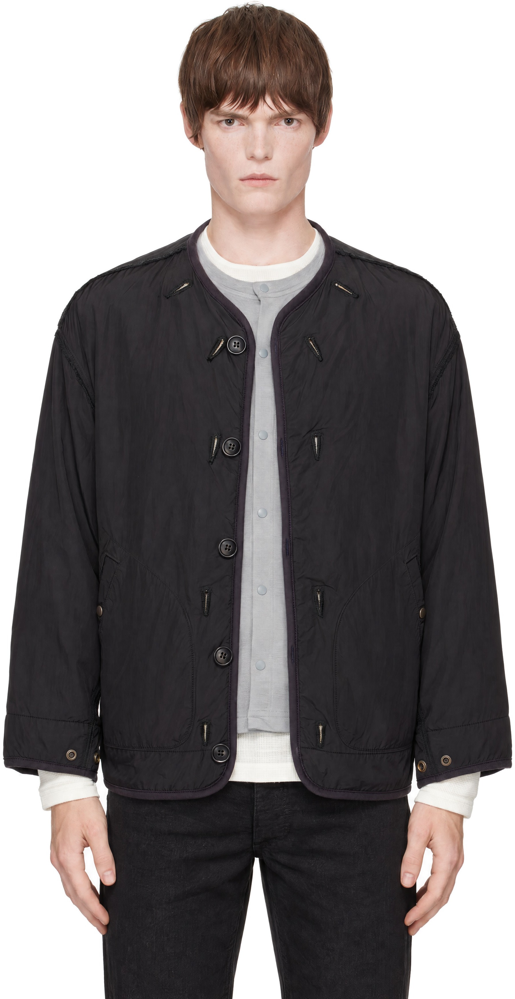 visvim - Blouson de superposition Altman noir