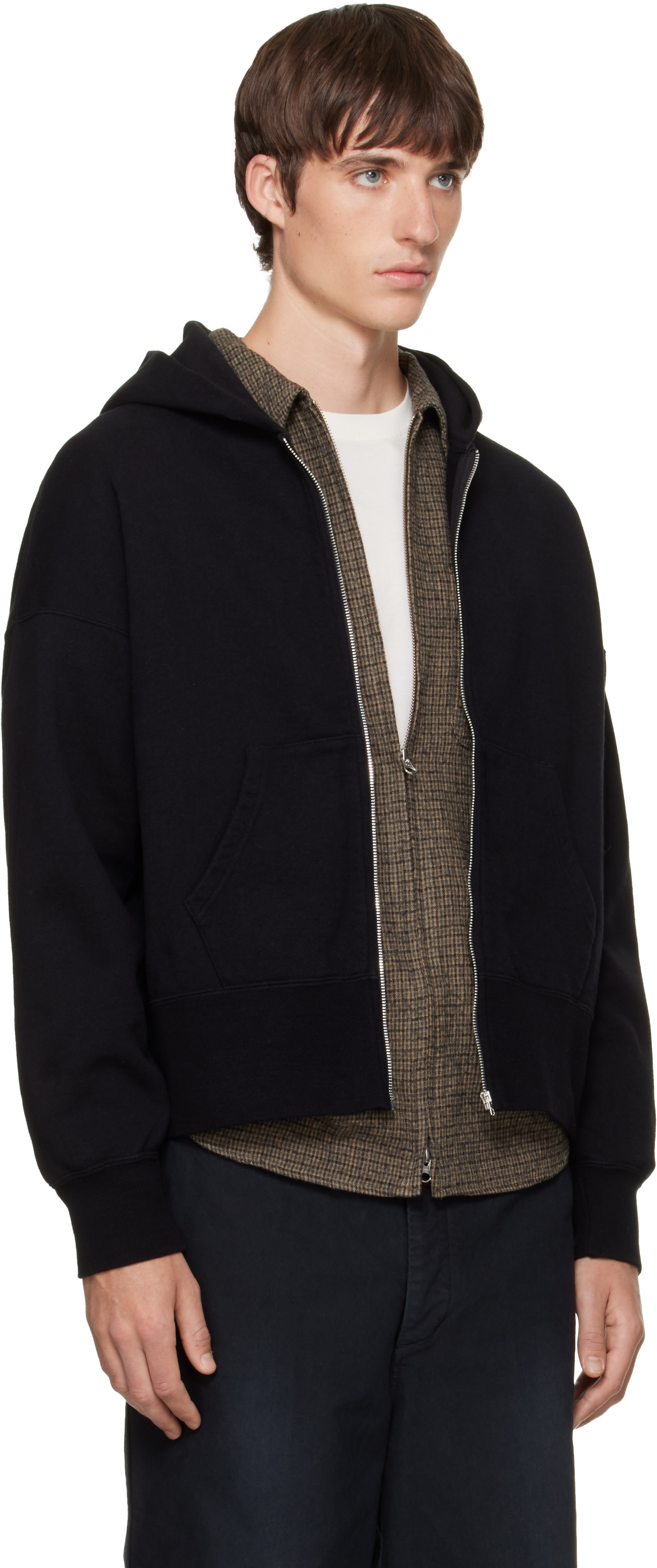 visvim - Pull à capuche Court noir