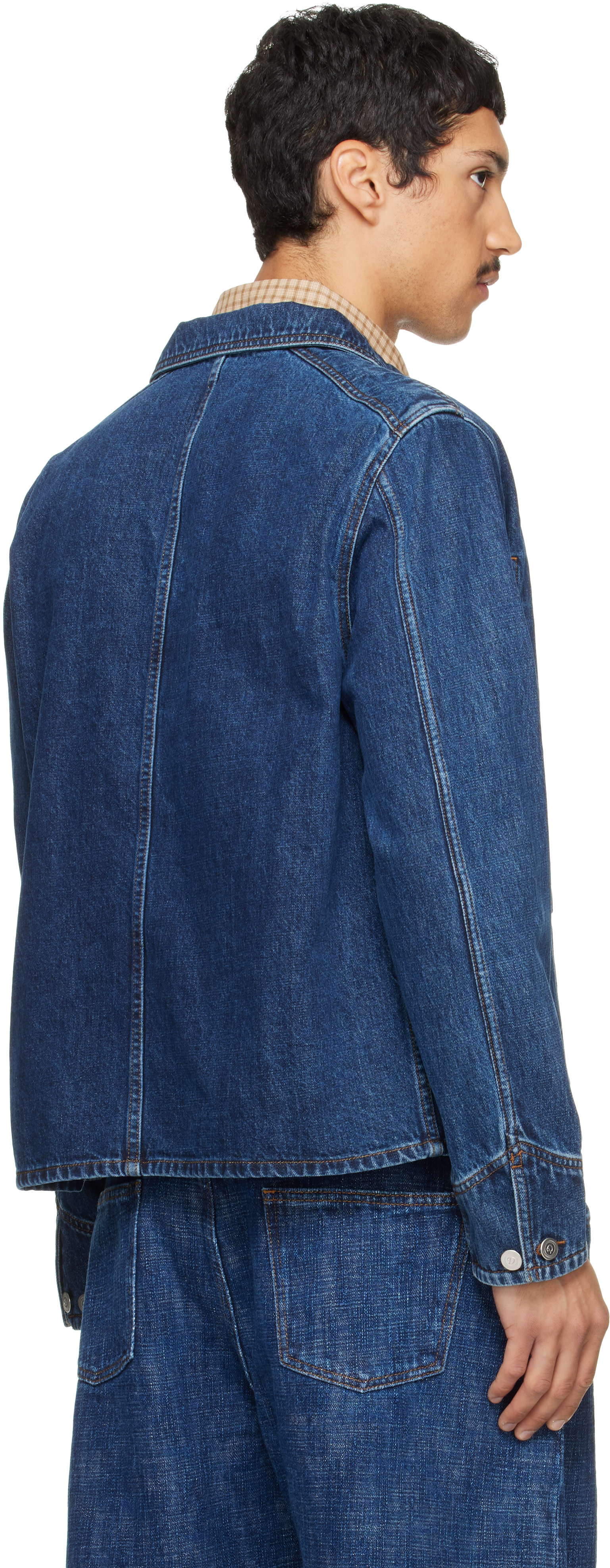 Drake's - Blue Work Denim Jacket