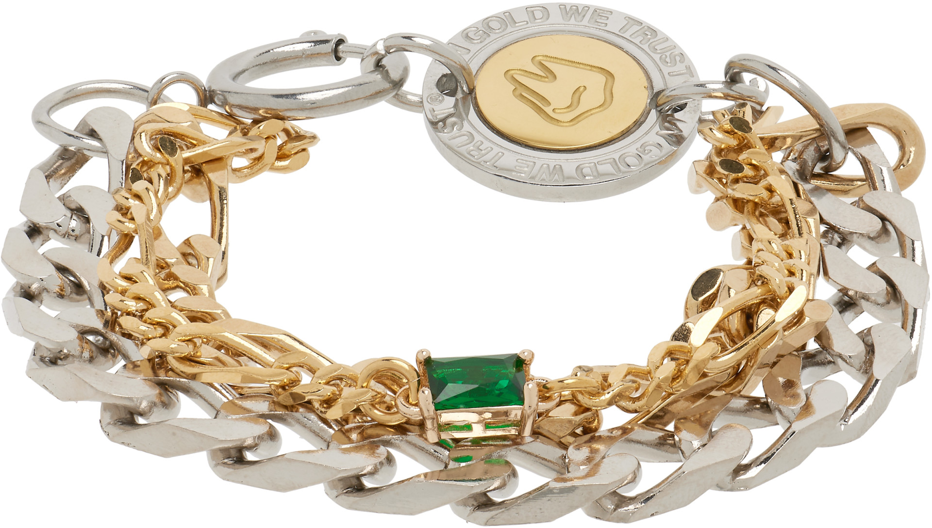 IN GOLD WE TRUST PARIS - SSENSE限定 ミックス チェーンブレスレット
