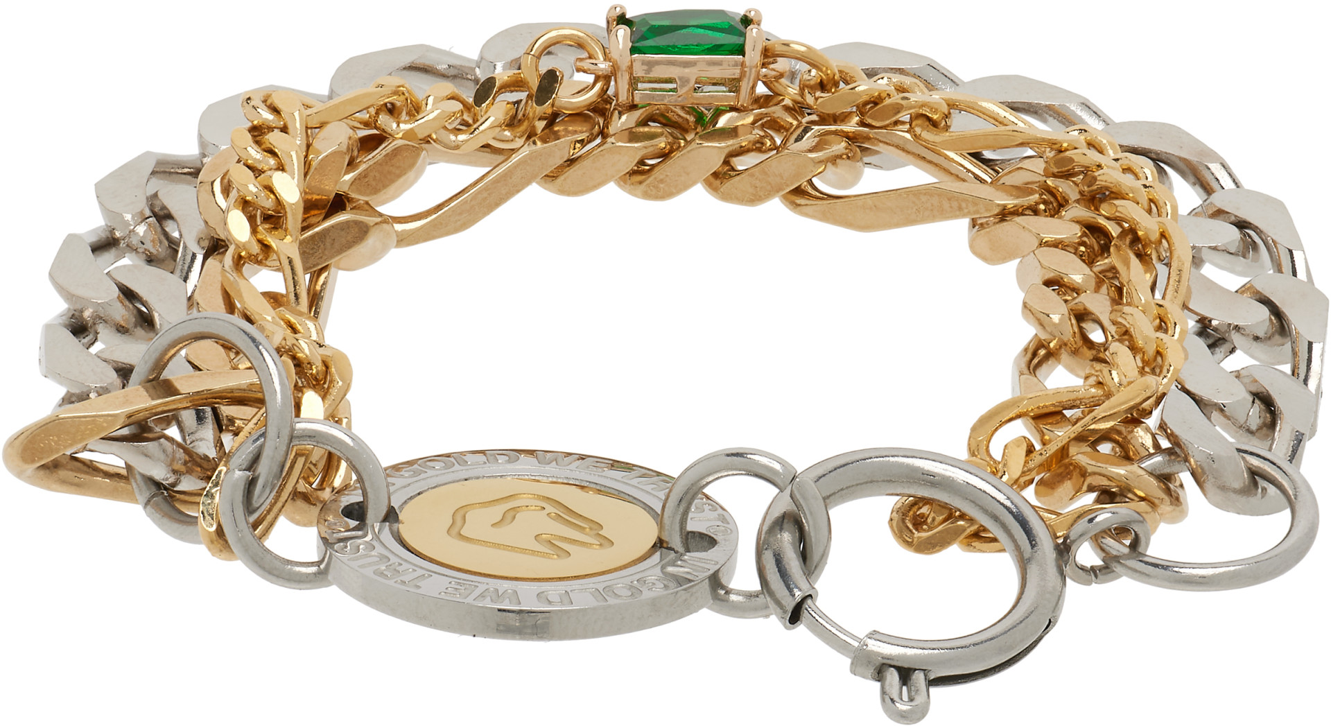 IN GOLD WE TRUST PARIS - SSENSE限定 ミックス チェーンブレスレット
