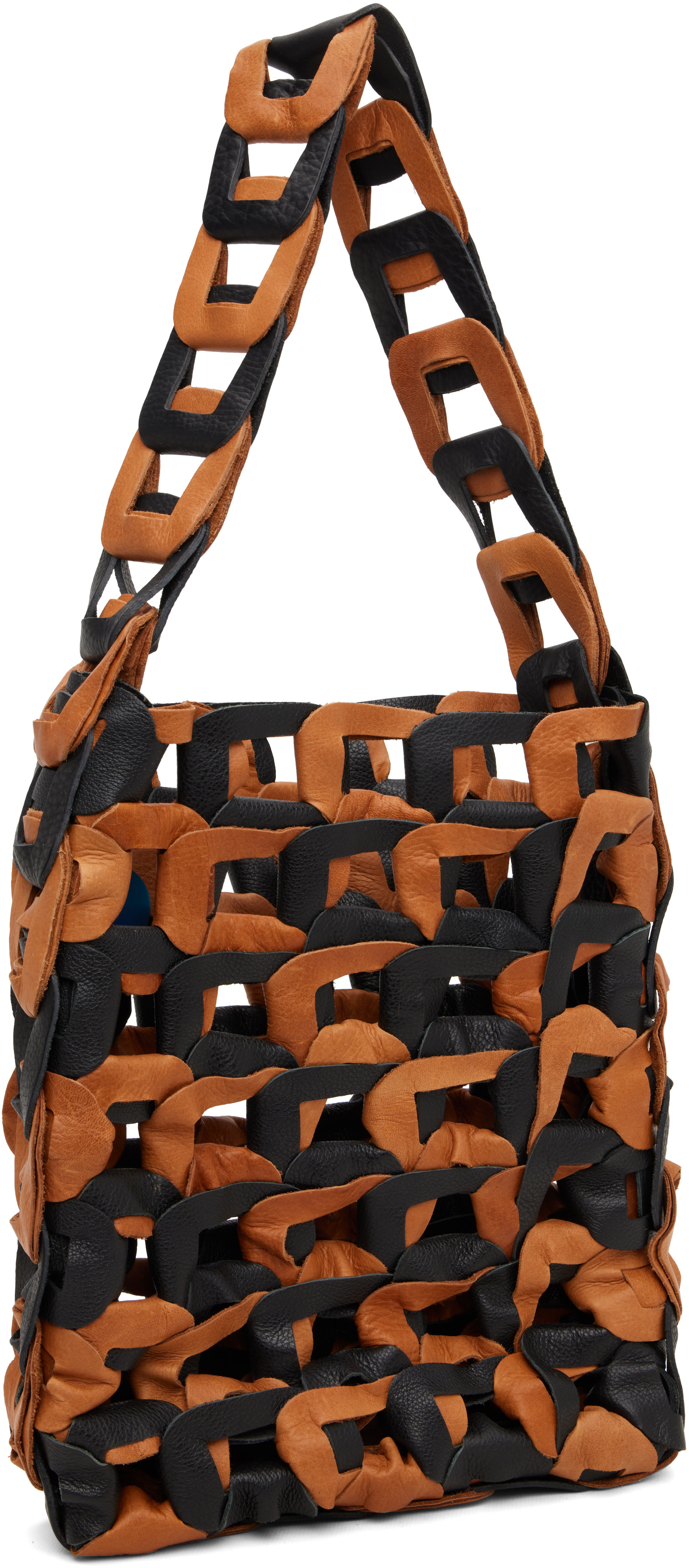 SC103 - Black & Tan Links Tote