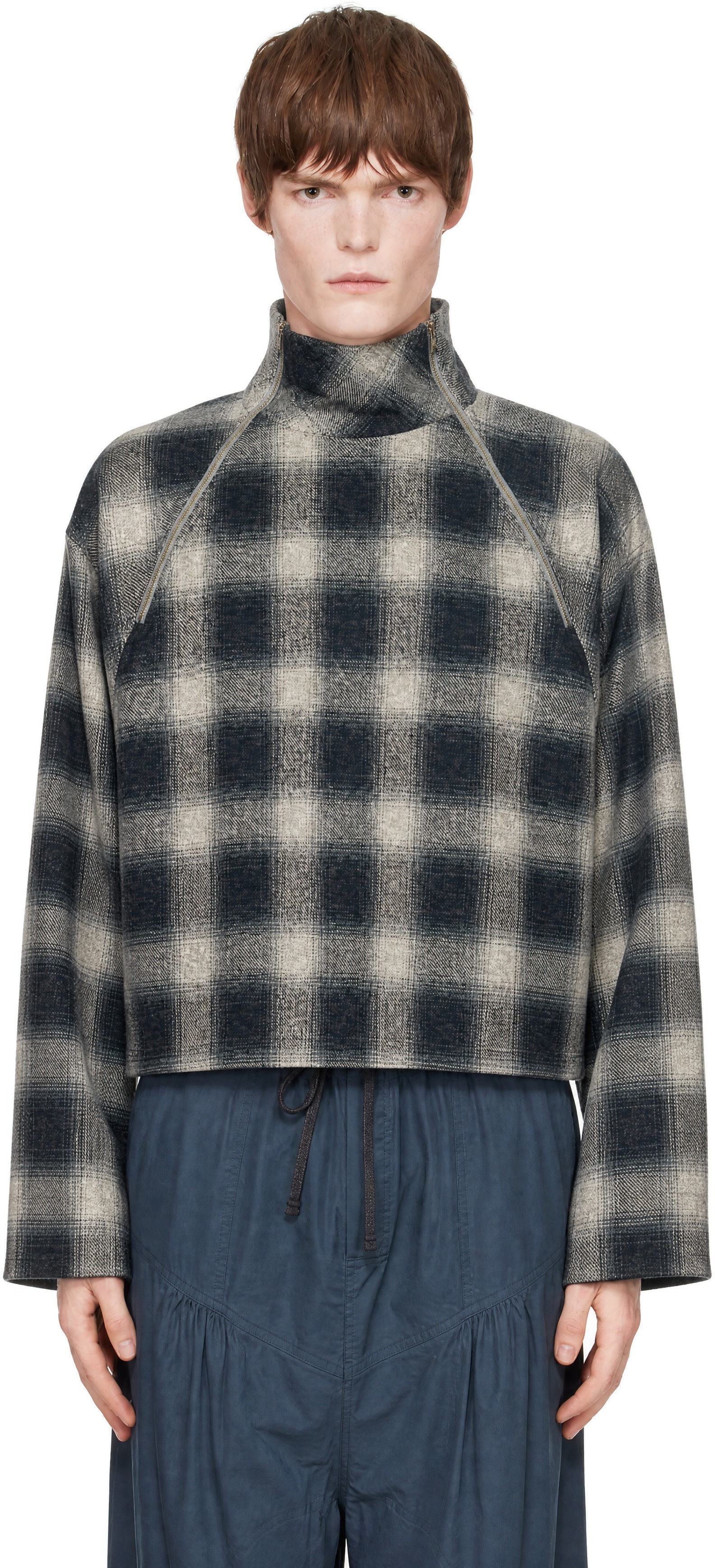 SC103 - Navy & Off-White Letter Top