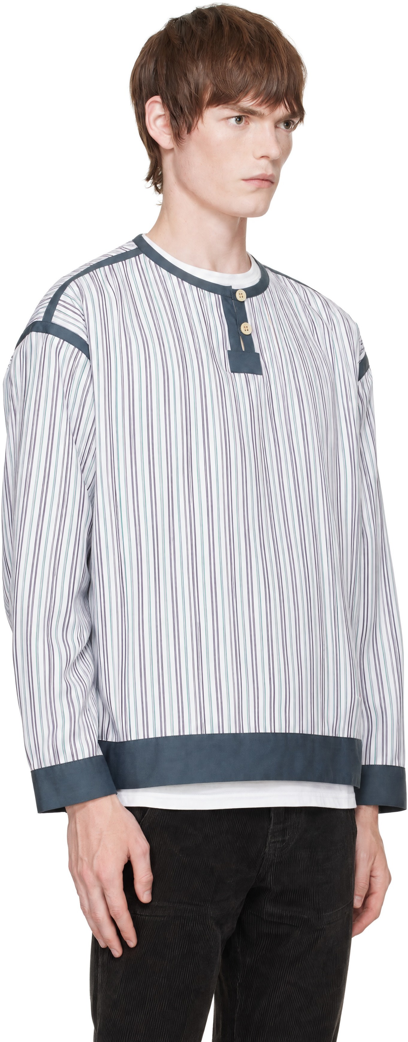 SC103 - White & Navy Catalog Top