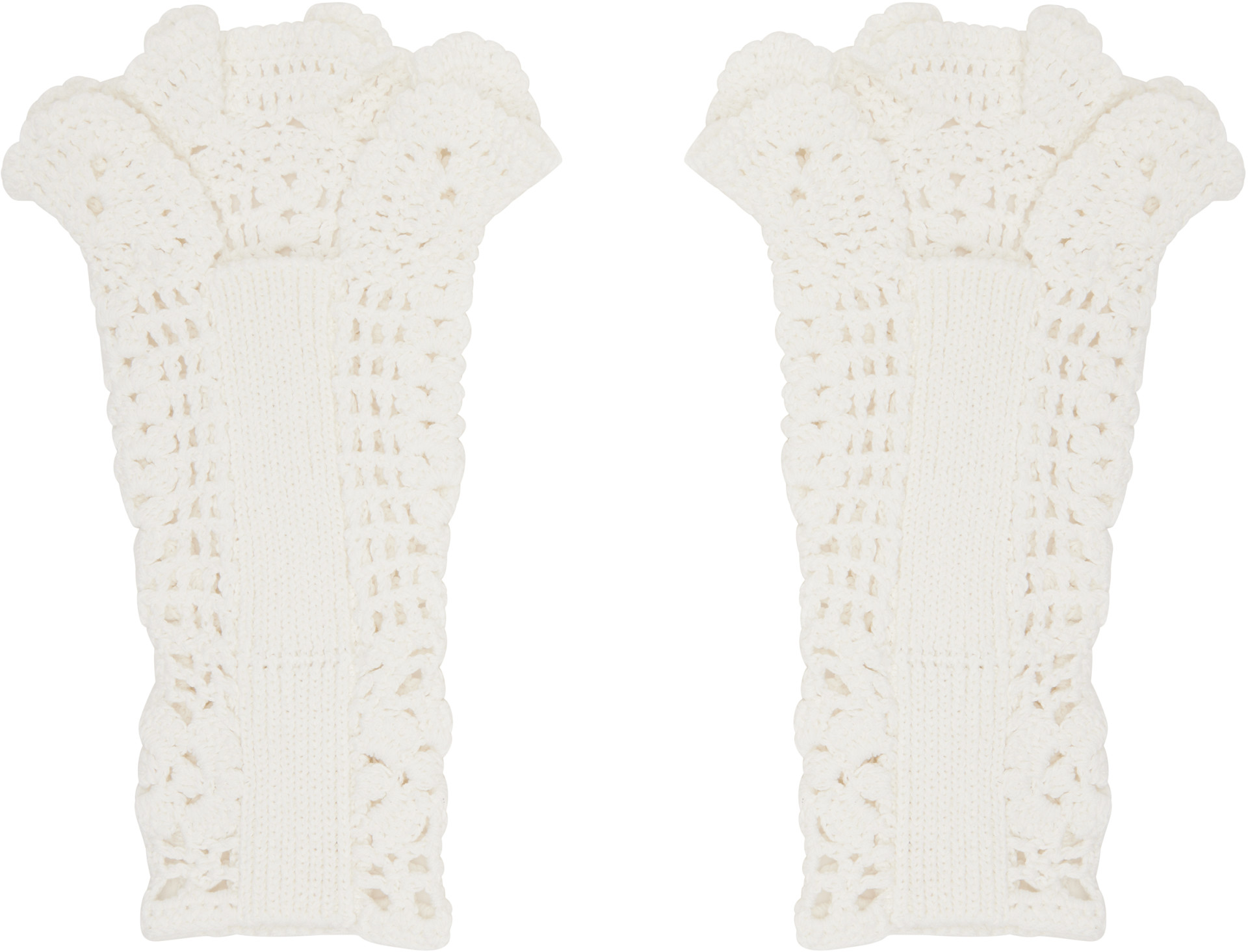 Toga Pulla - White Lace Arm Warmers