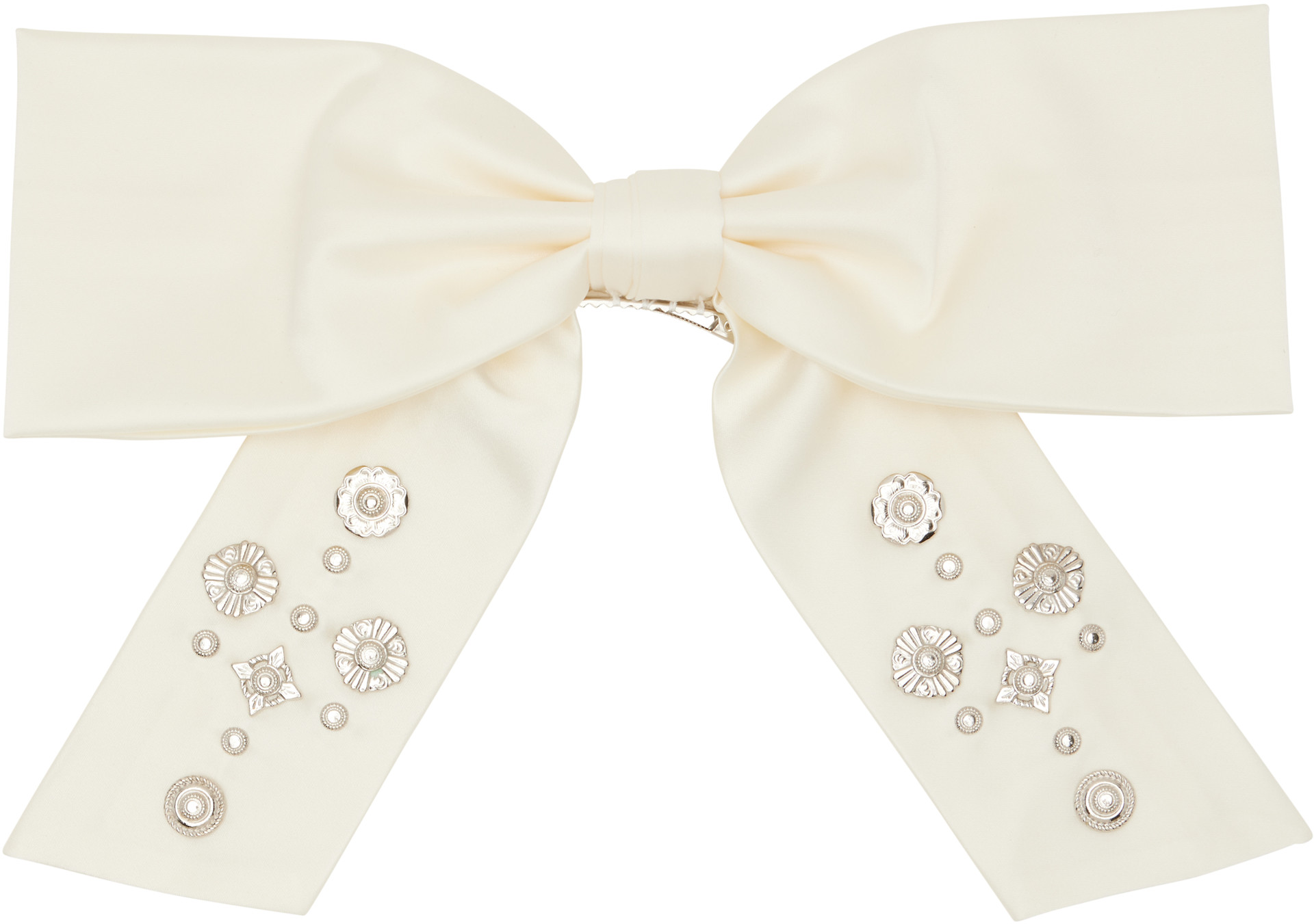 Toga Pulla - Barrette blanc cassé à ruban