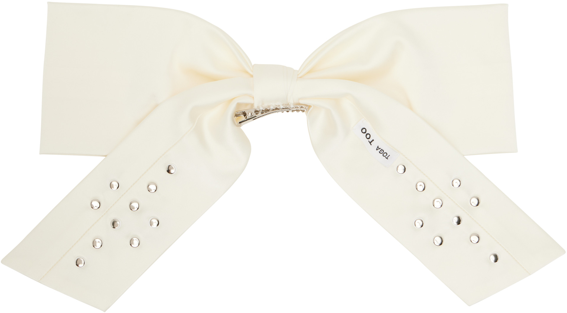 Toga Pulla - Barrette blanc cassé à ruban