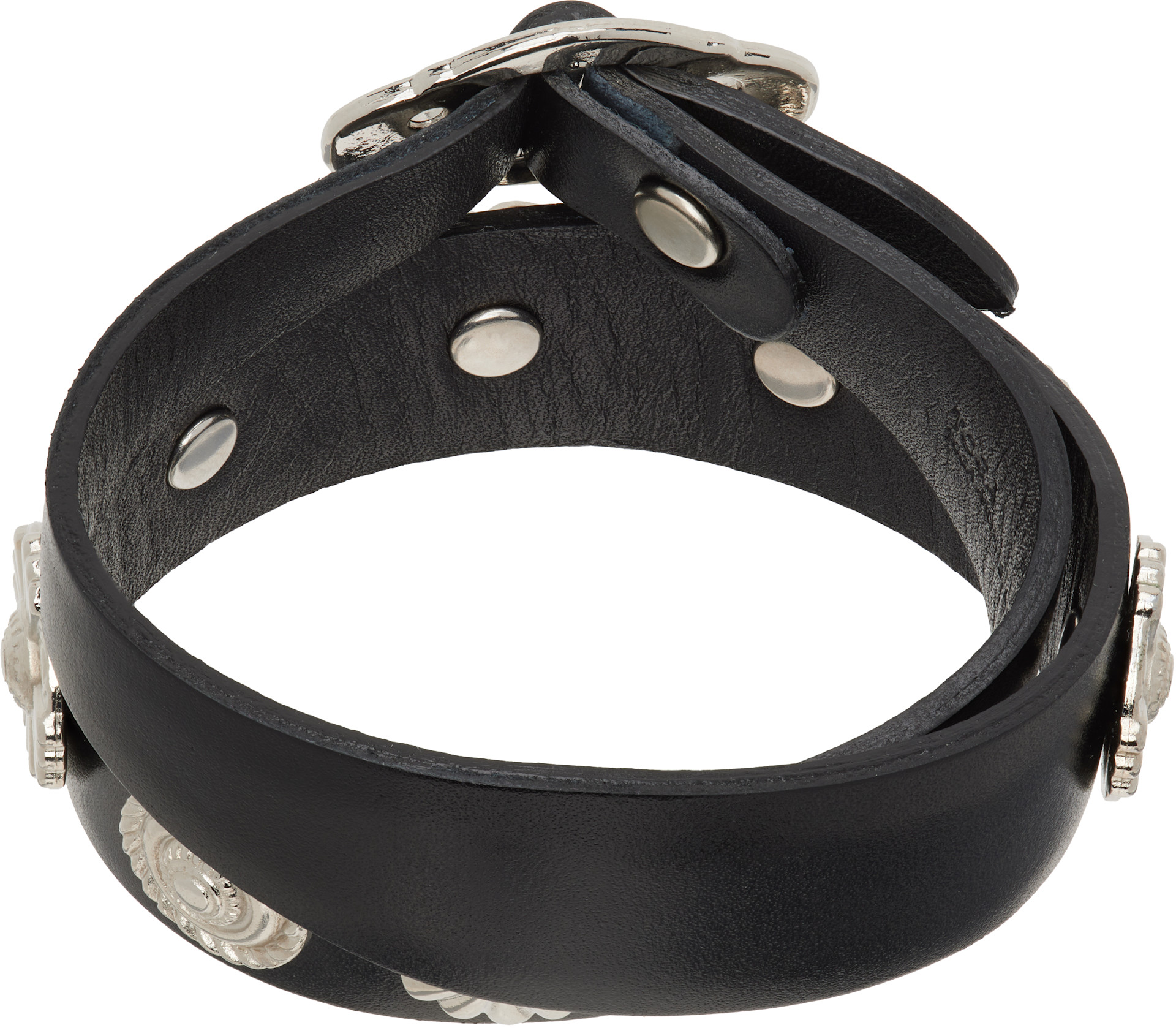 Toga Pulla - Bracelet jonc double tour en cuir