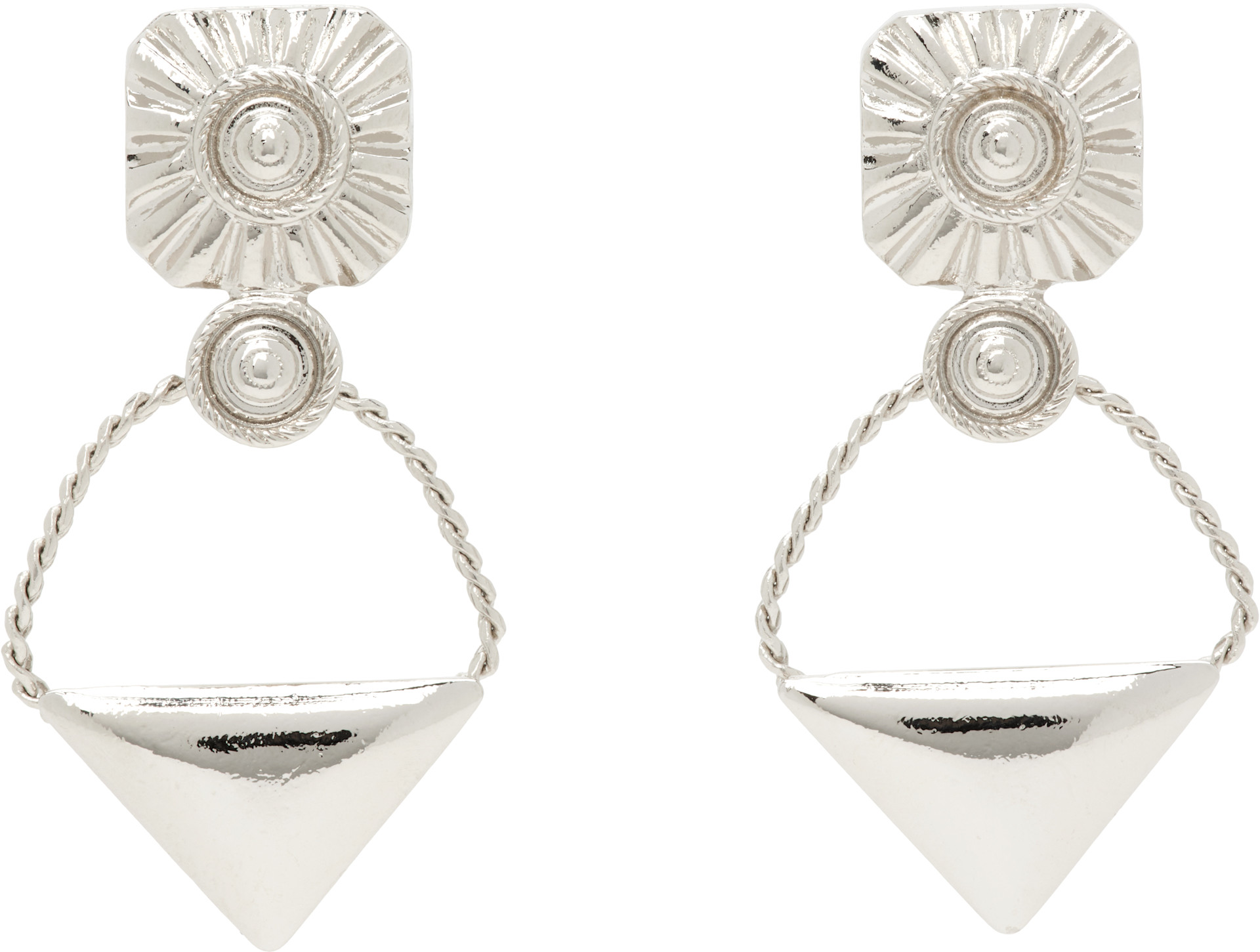 Toga Pulla - Boucles d'oreilles à ornement triangulaire