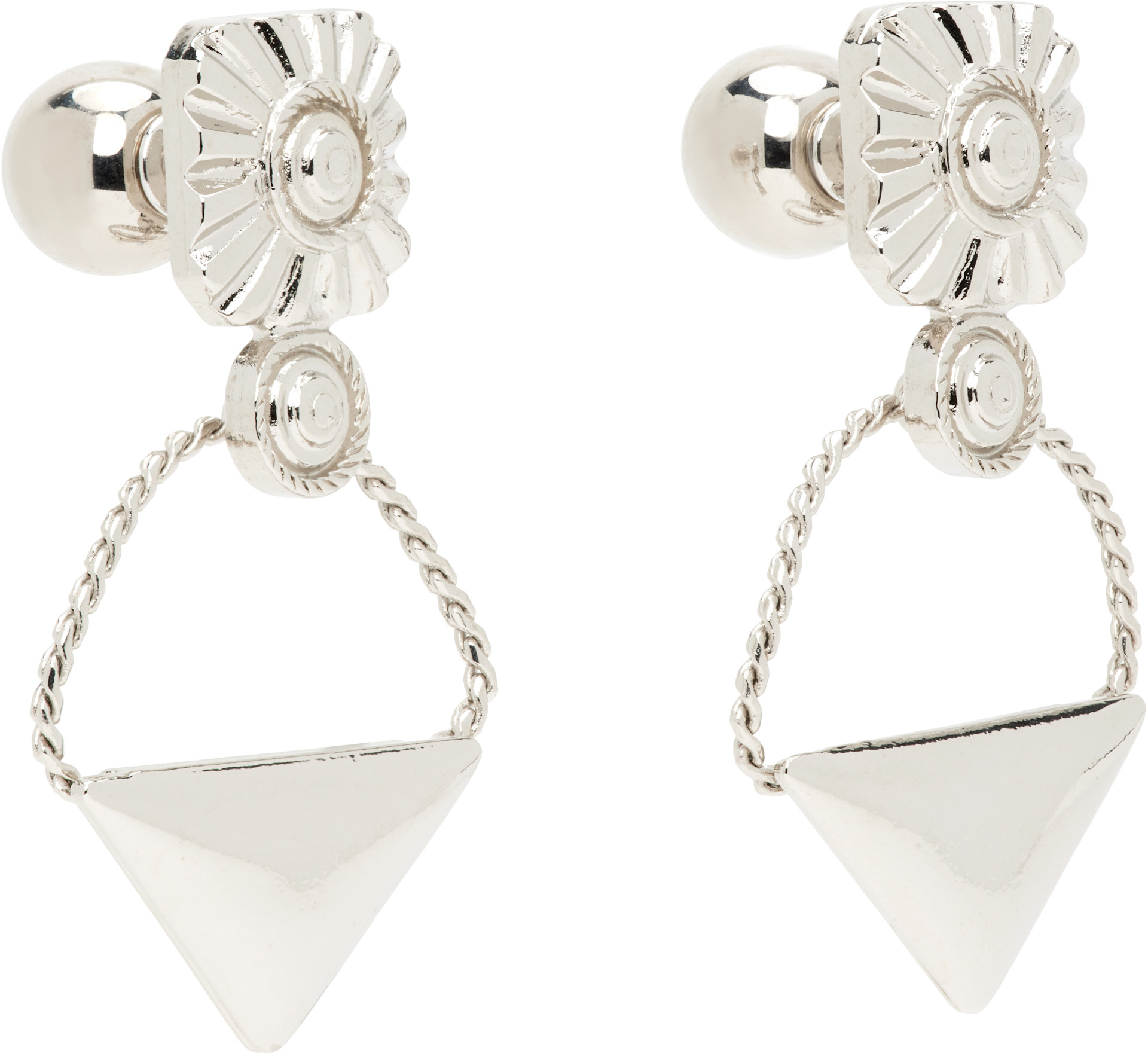 Toga Pulla - Boucles d'oreilles à ornement triangulaire
