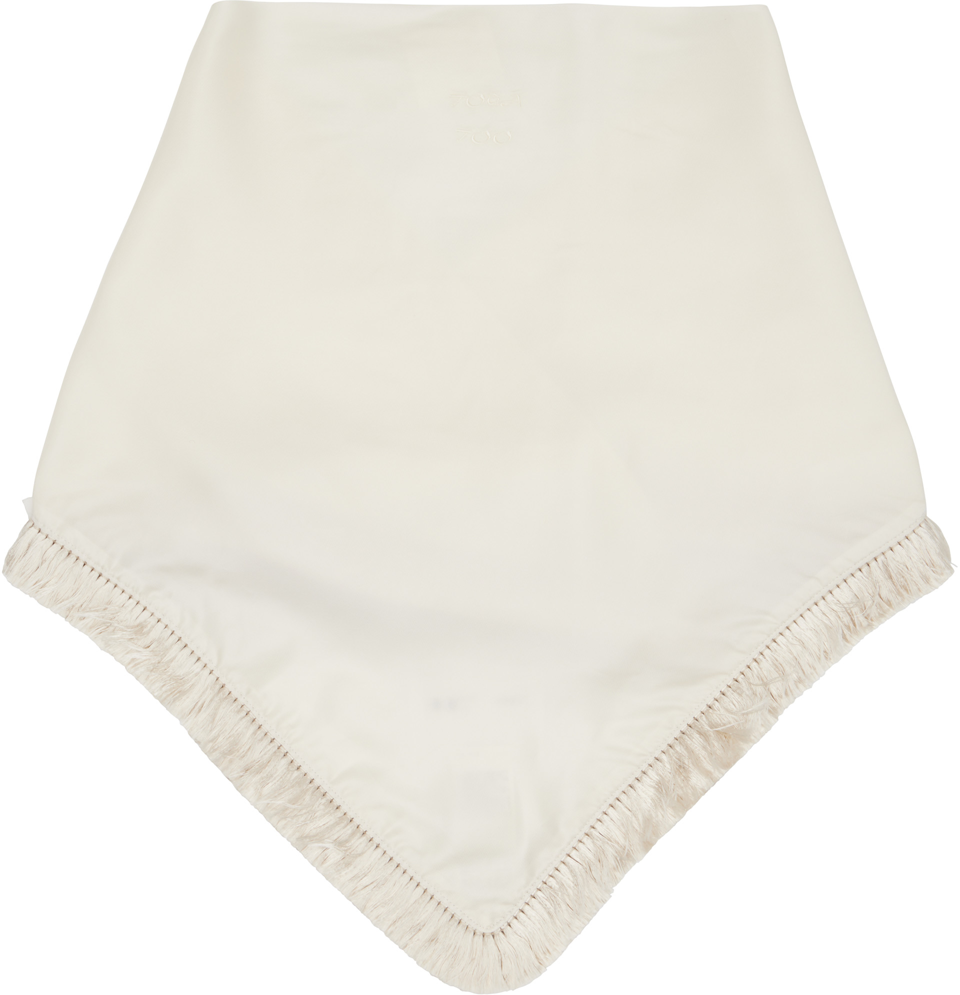 Toga Pulla - Foulard blanc cassé à frange