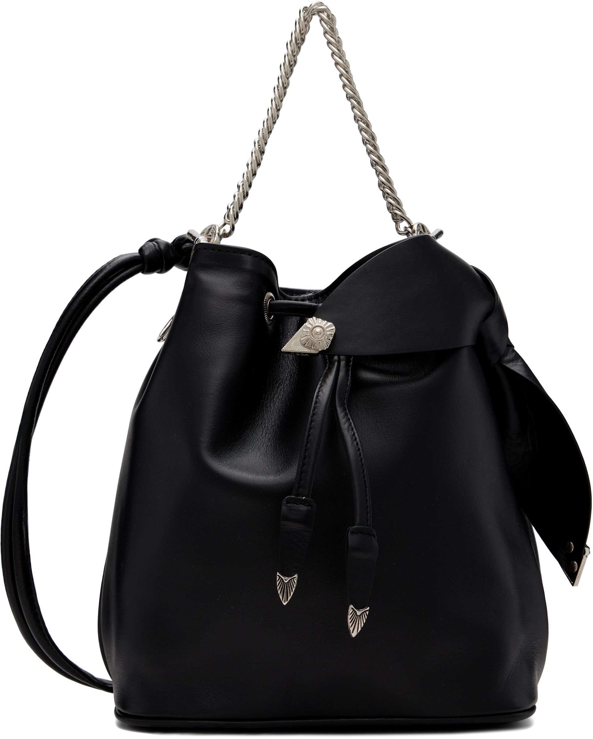 Toga Pulla - Sac noir à cordon coulissant
